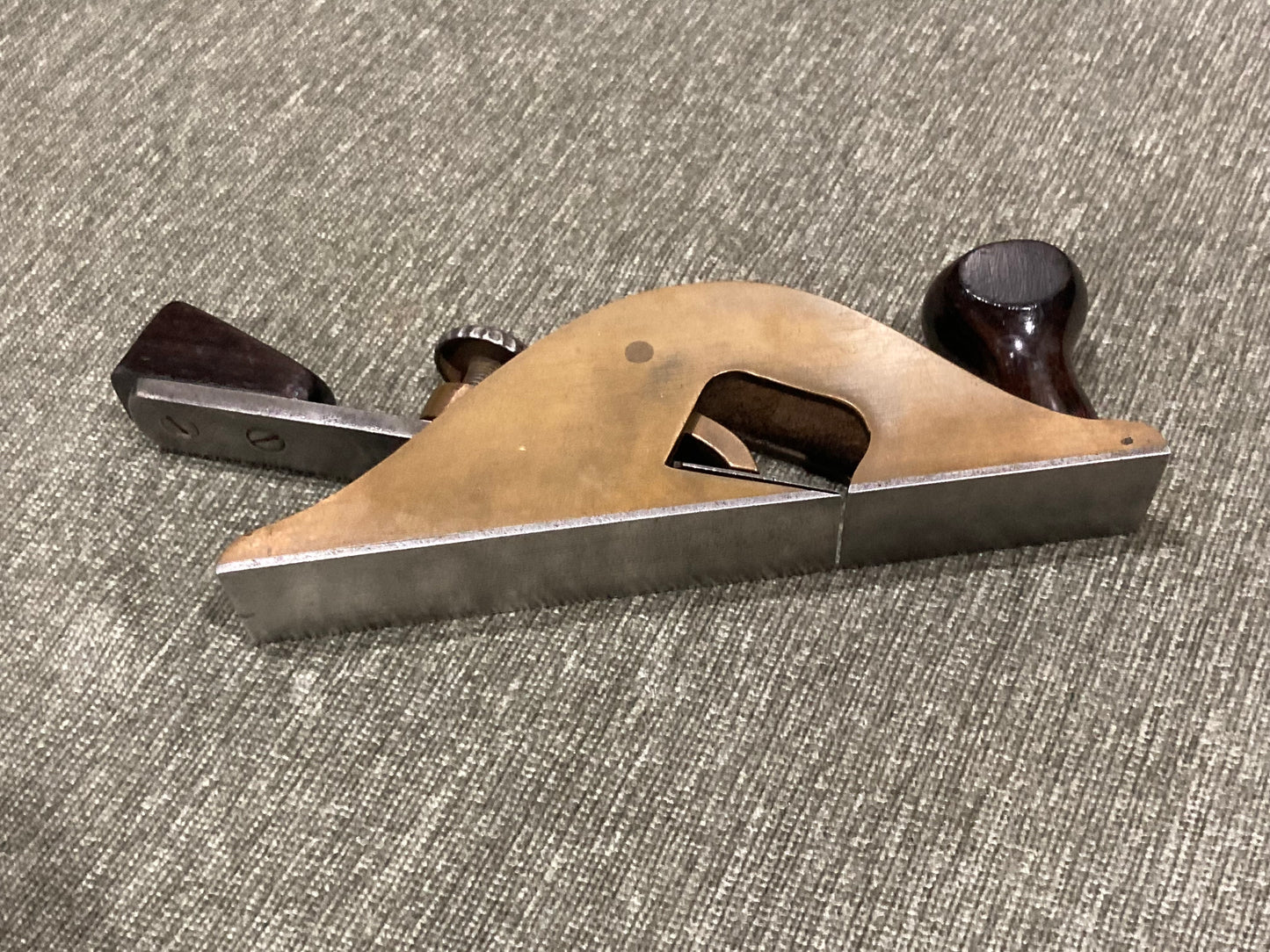 POPPING BULLNOSE RABBET PLANE SOLID BRONZE