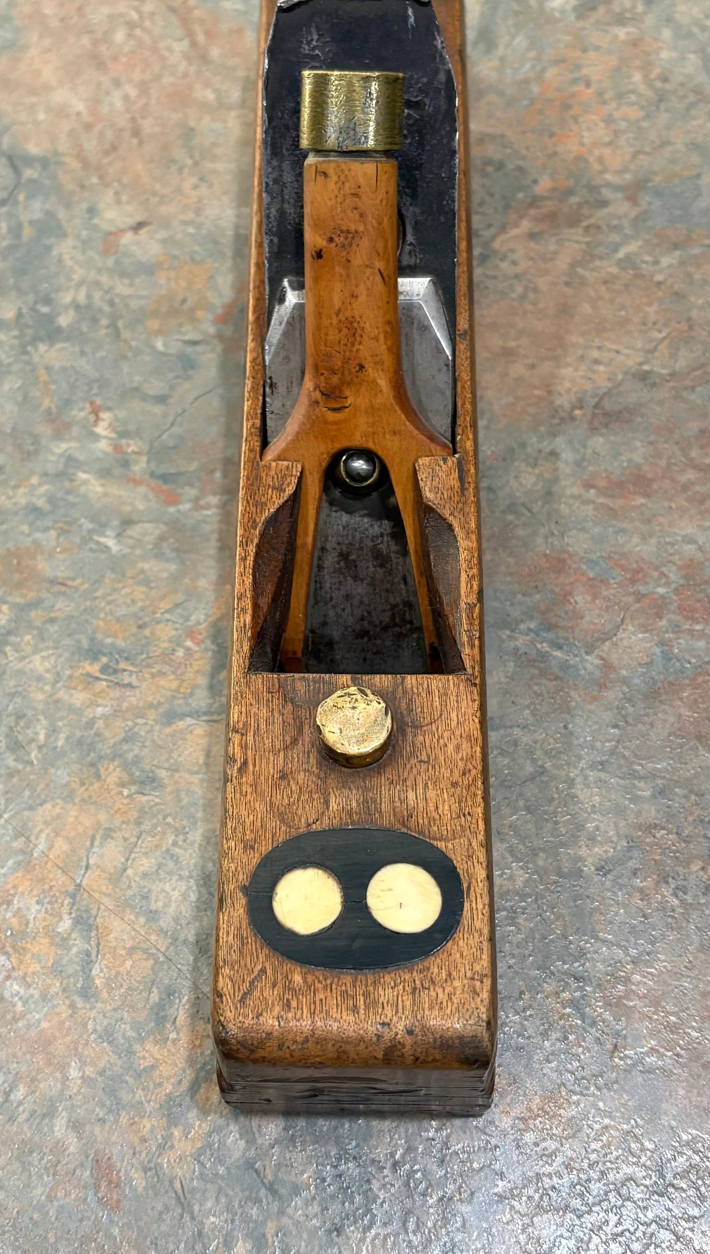 ANTIQUE MULTILAYERED LAMINATED PLANE, BOXWOOD, MAHOGANY, ROSEWOOD, EBONY, IVORY !!!!