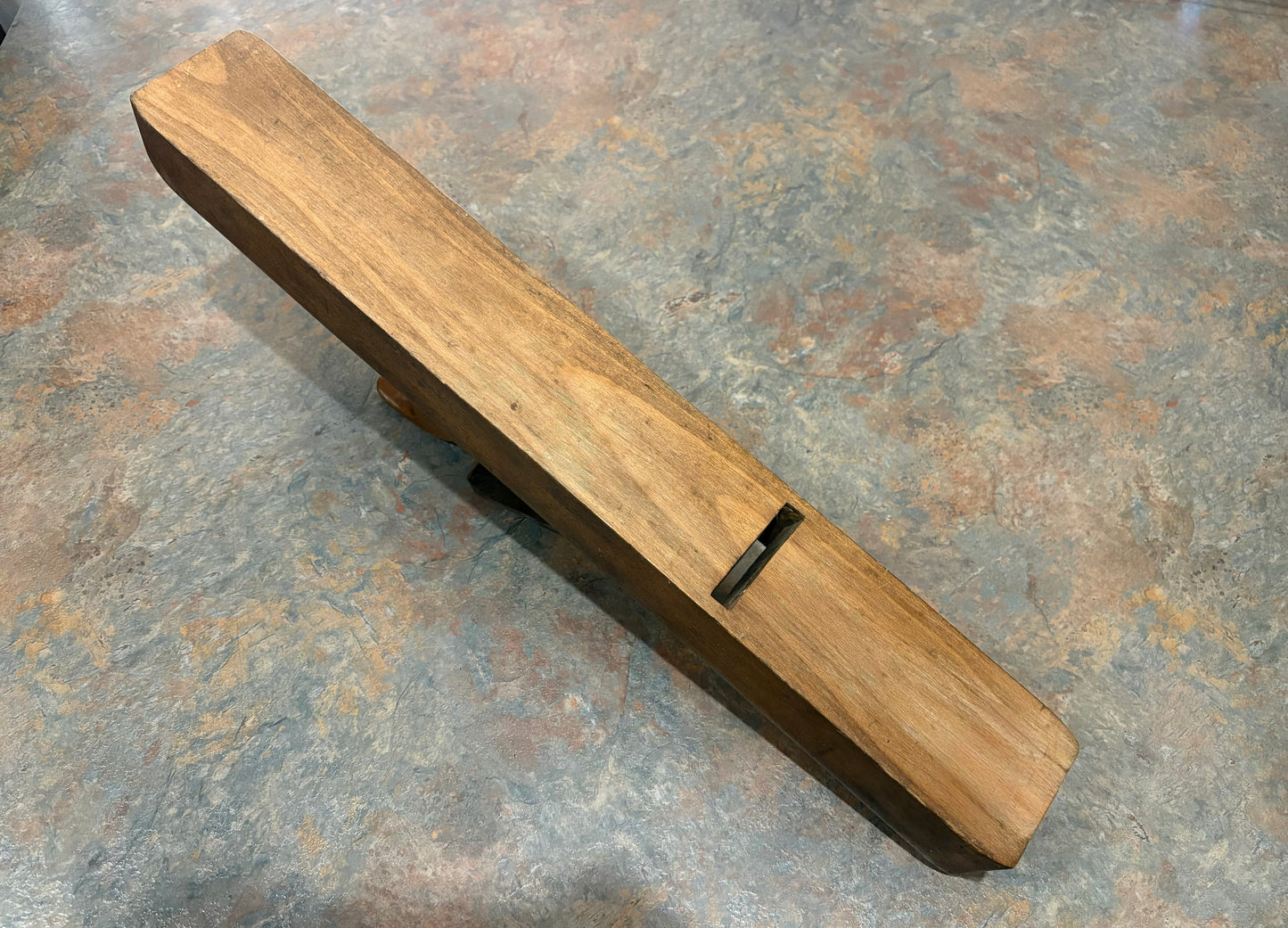 ANTIQUE TABER & ABBOTT FORE PLANE, PAT. FEB. 28, 1865, RATED 4 ****, 22"