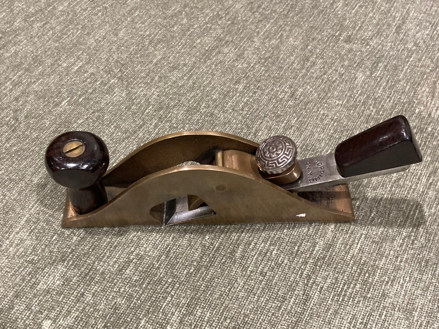 POPPING BULLNOSE RABBET PLANE SOLID BRONZE