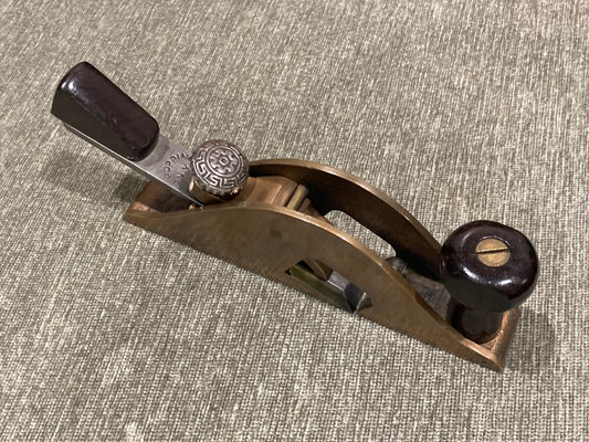 POPPING BULLNOSE RABBET PLANE SOLID BRONZE