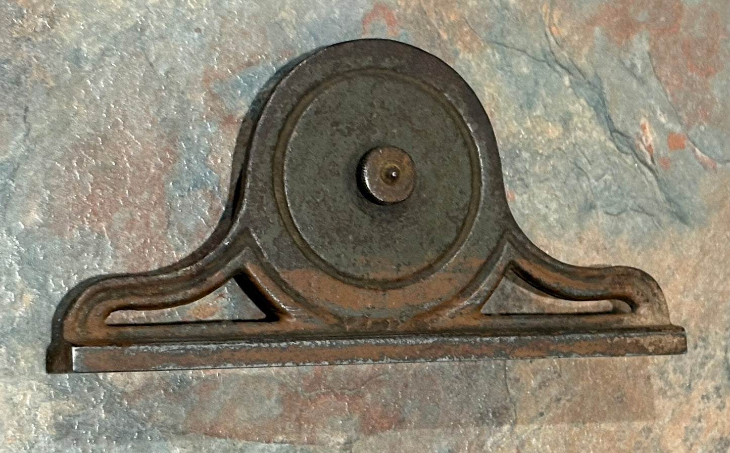 CAST IRON MANTLE INCLINOMETER LEVEL, UNSIGNED, MANUFACTURED ?