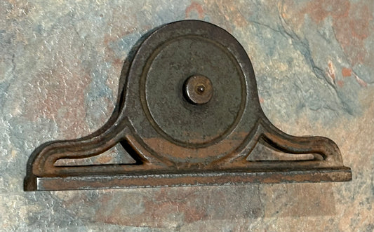 CAST IRON MANTLE INCLINOMETER LEVEL, UNSIGNED, MANUFACTURED ?