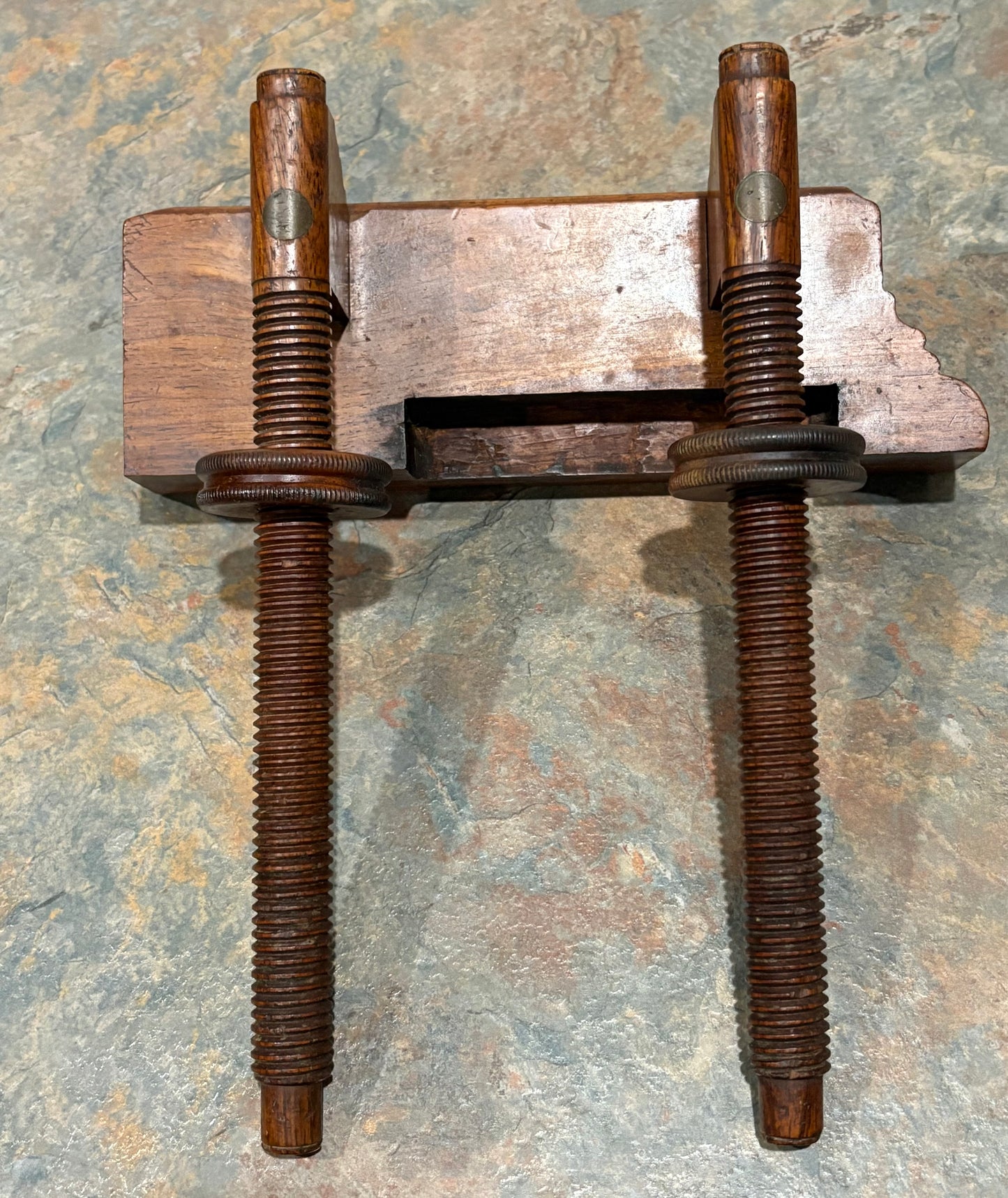 SANDUSKY TOOL CO. SOLID ROSEWOOD PLOW PLANE WITH SET OF 8 BLADES