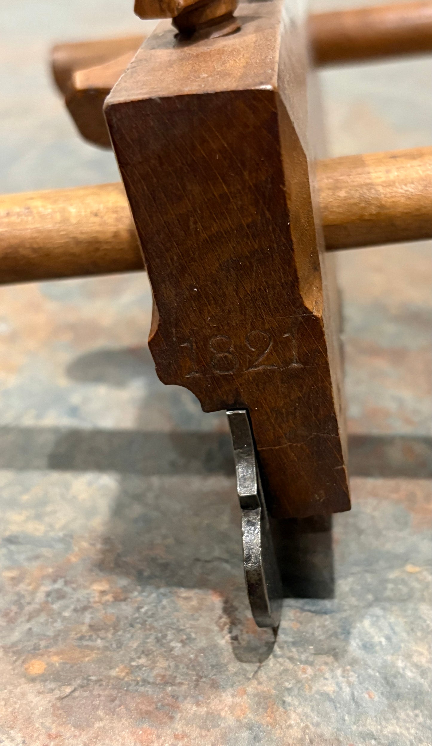 APPLEWOOD YANKEE PLOW PLANE DATED 1821, UNIQUE FEATURES, UNMARKED