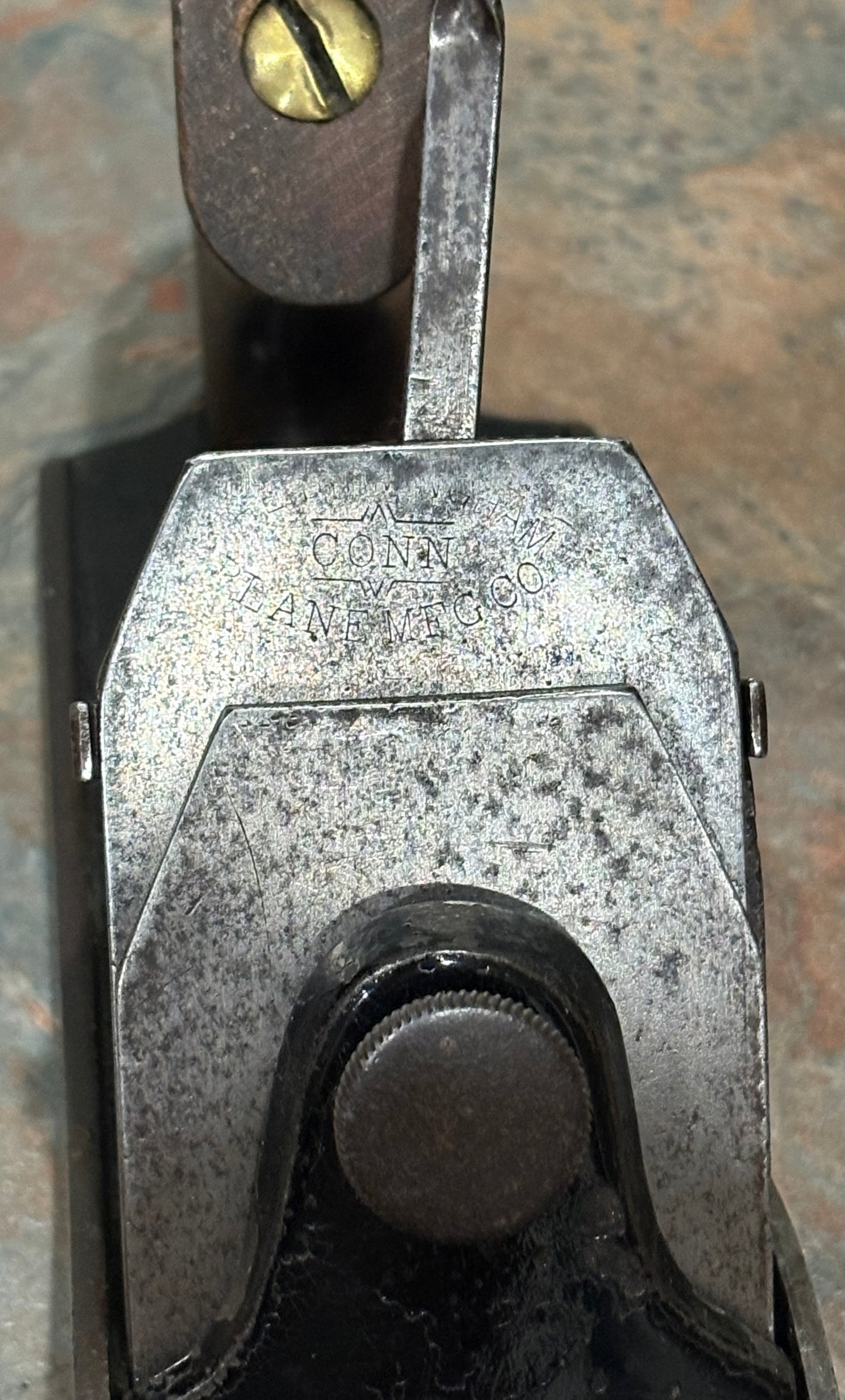 HAYWORTH'S PATENT PLANE, BIRMINGHAM PLANE CO., VERY RARE ADJUSTABLE MOUTH & FAUCET HANDLE