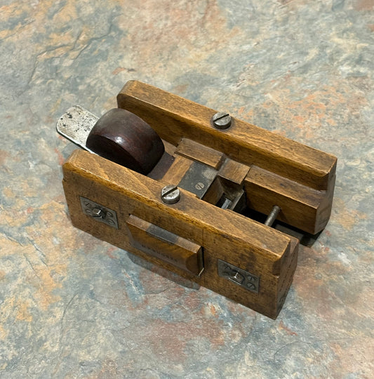 CRAFTSMAN MADE ANTIQUE COREBOX PLANE, BEECHWOOD & MAHOGANY, WOW FACTOR !!!