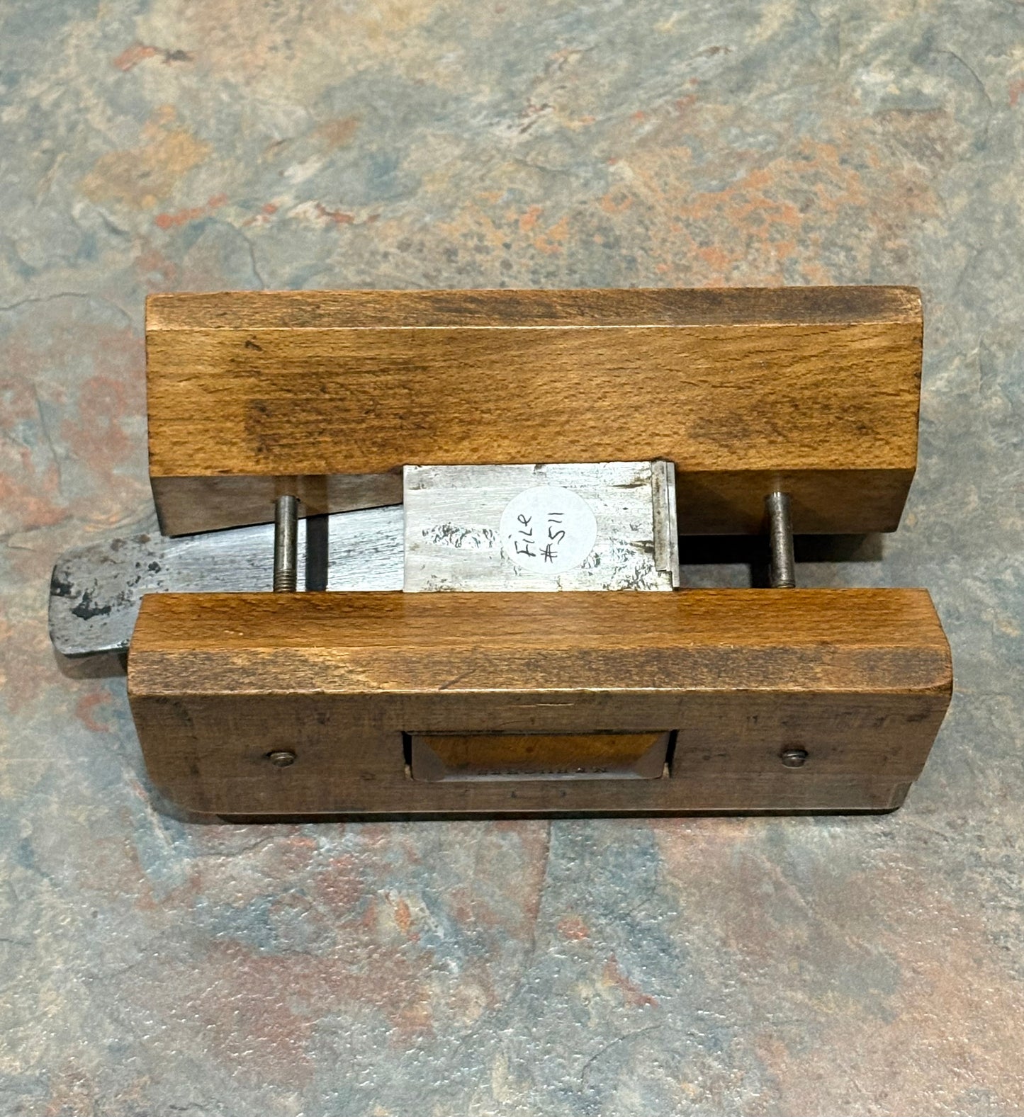 CRAFTSMAN MADE ANTIQUE COREBOX PLANE, BEECHWOOD & MAHOGANY, WOW FACTOR !!!