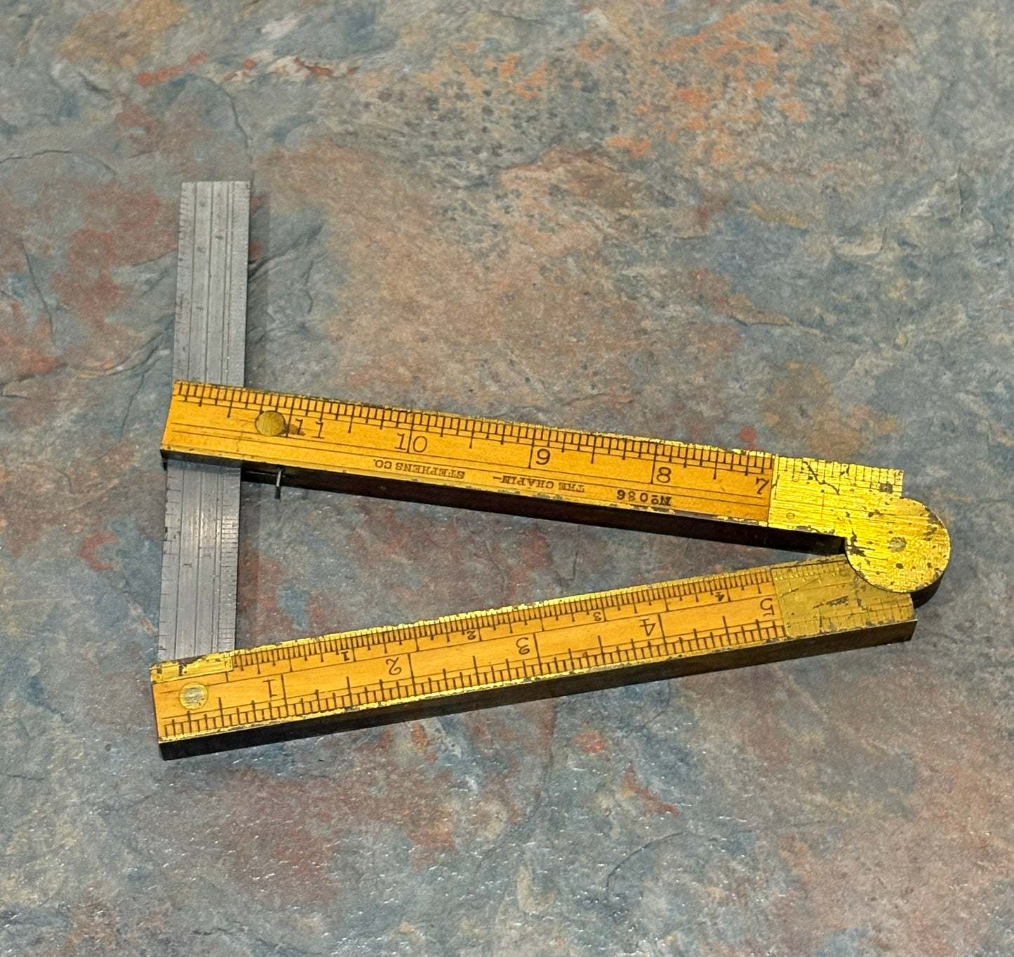 MINT "THE CHAPIN STEPHENS CO. " NO. 036 COMBINATION RULE IN ORIGINAL RED BOX !!!