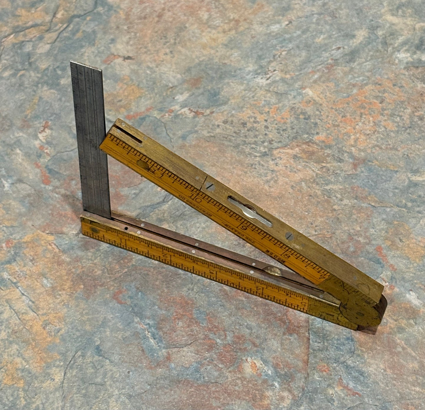 MINT "THE CHAPIN STEPHENS CO. " NO. 036 COMBINATION RULE IN ORIGINAL RED BOX !!!