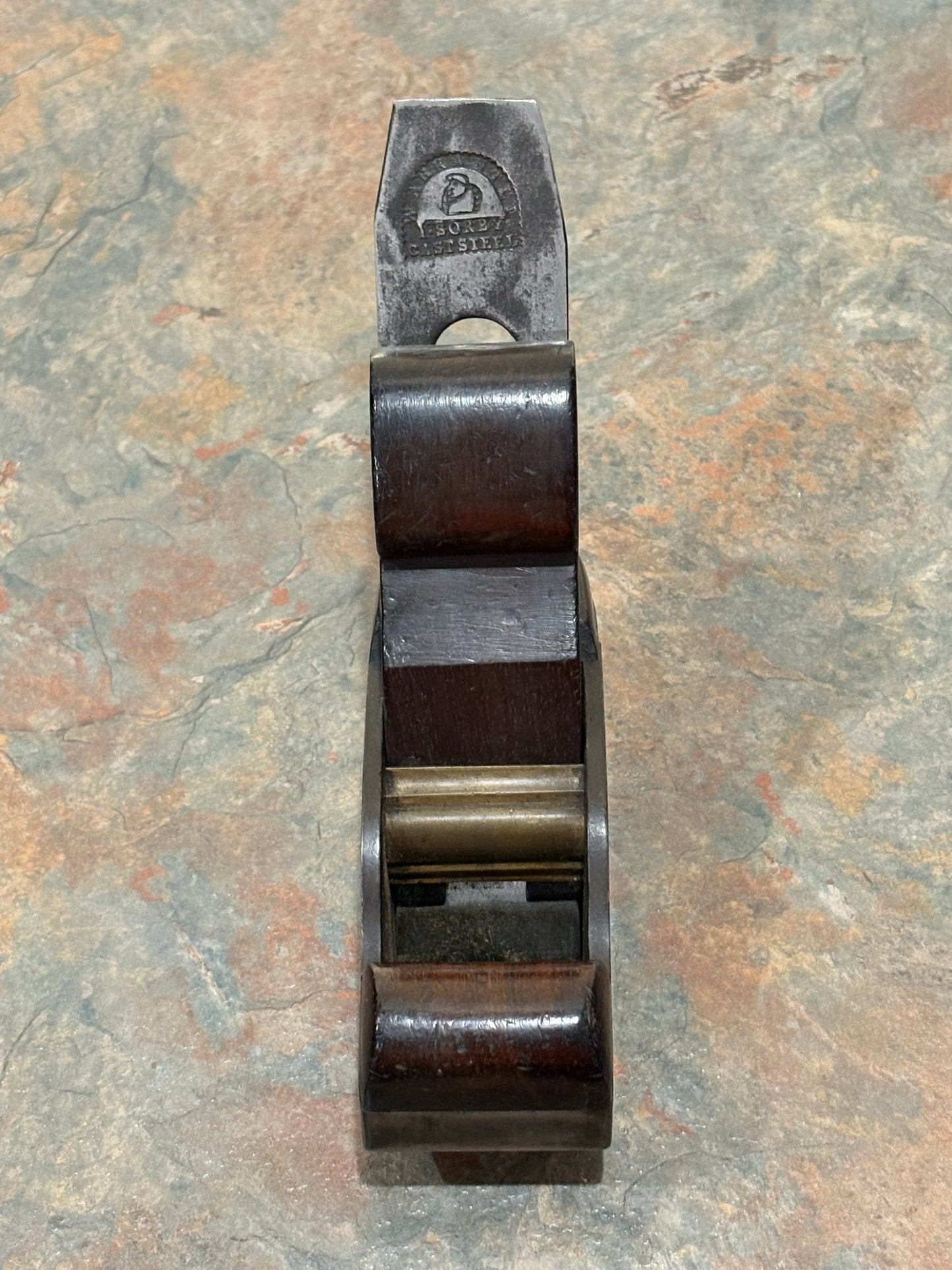 AMAZING CONVEX CAST STEEL ROSEWOOD INFILL PLANE, ENGLISH, SOLID & HEAVY