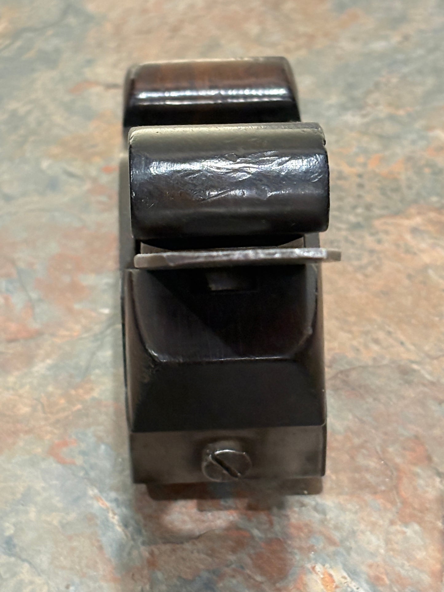 AMAZING CONVEX CAST STEEL ROSEWOOD INFILL PLANE, ENGLISH, SOLID & HEAVY