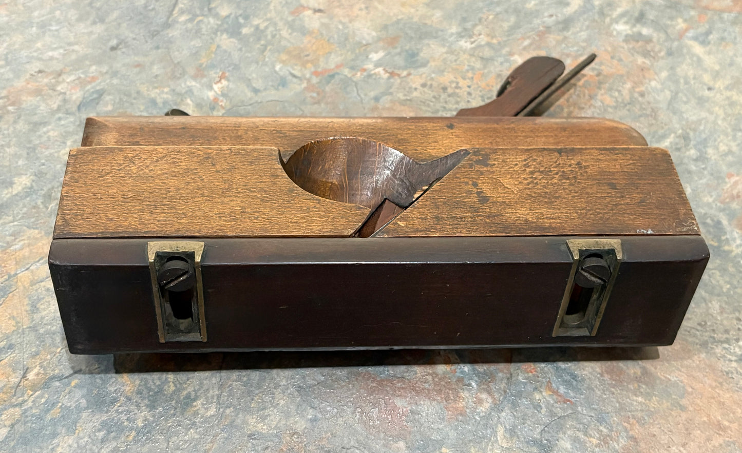 ANTIQUE J.W. PEARCE FILLETSTER PLANE DATED 1848, ROSEWOOD FENCE & WEDGE !!!