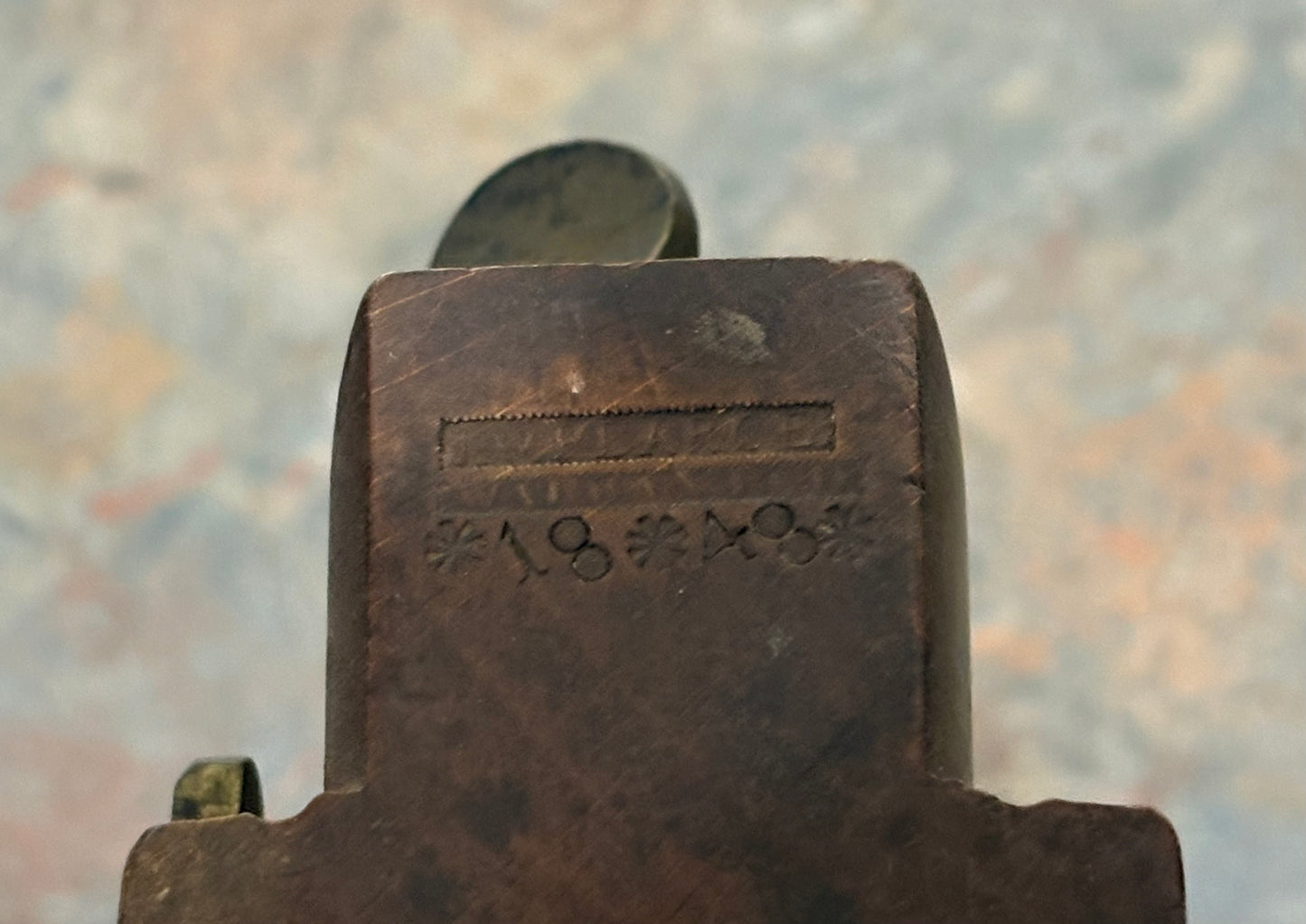 ANTIQUE J.W. PEARCE FILLETSTER PLANE DATED 1848, ROSEWOOD FENCE & WEDGE !!!