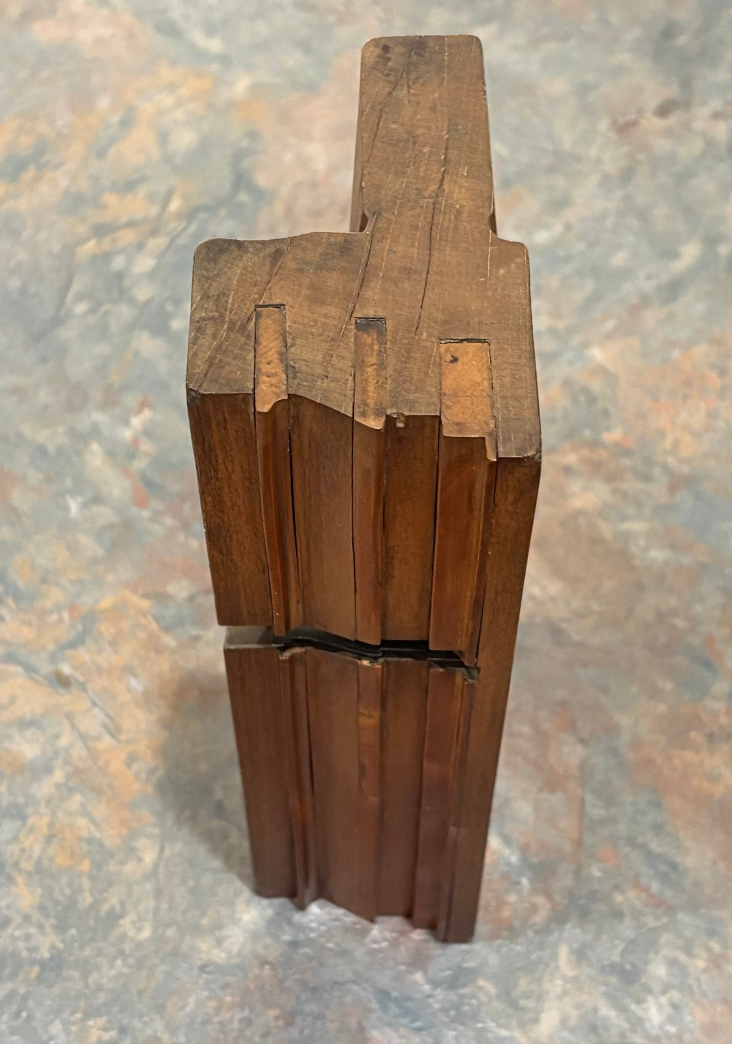 UBER RARE S HUGHES 2 3/8" WIDE TRIPLE BOXED COMPLEX MOULDING PLANE, CA 1790-1810