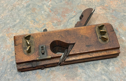 EXTREMELY RARE DUVAL'S PATENTED ADJUSTABLE DADO PLANE, PAT. 1869