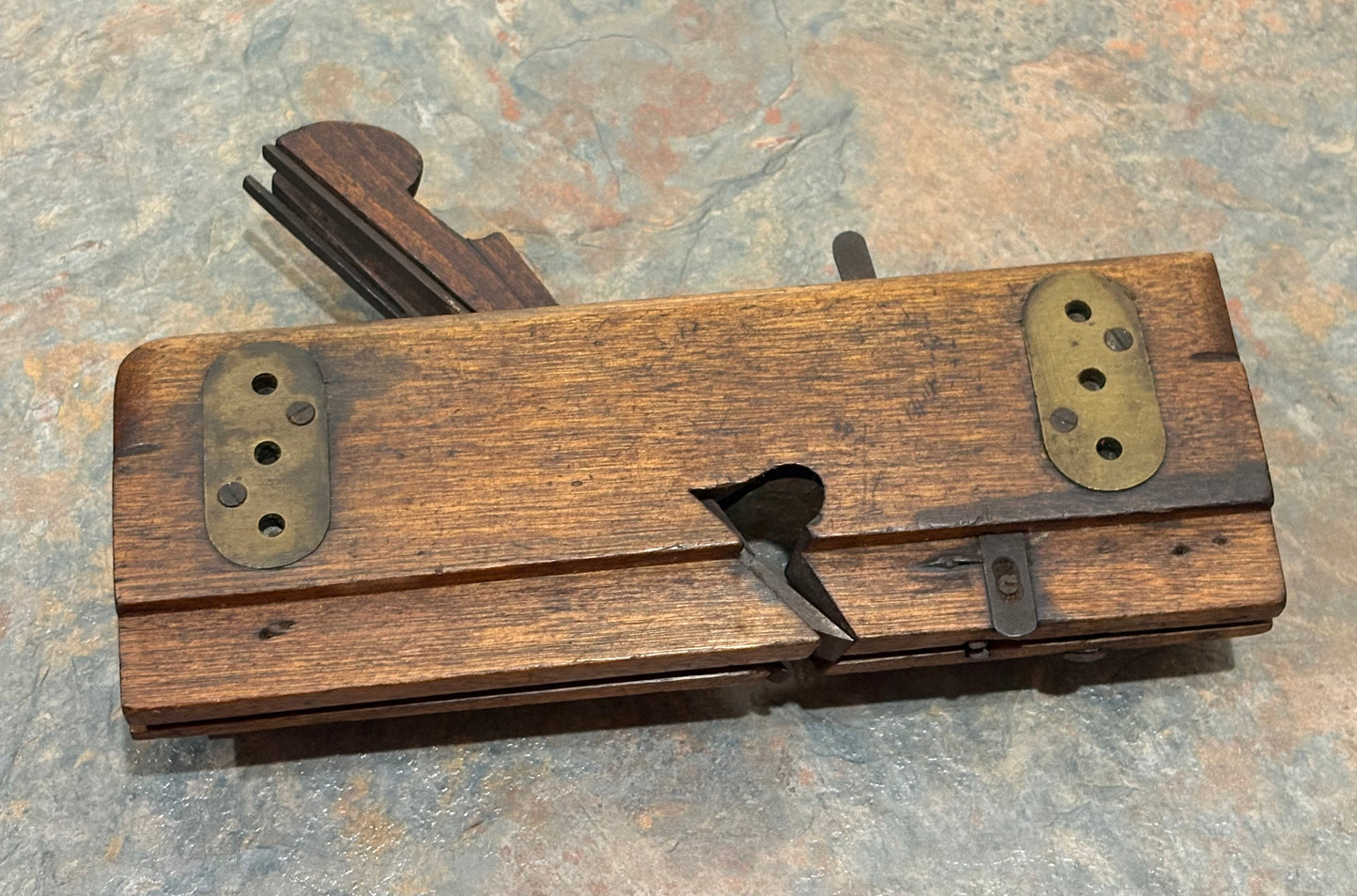 EXTREMELY RARE DUVAL'S PATENTED ADJUSTABLE DADO PLANE, PAT. 1869