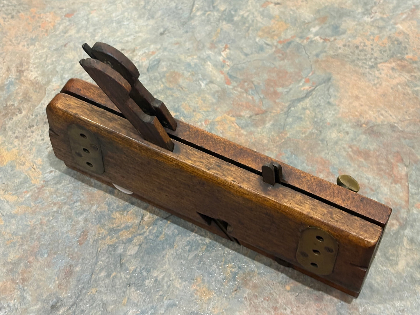 EXTREMELY RARE DUVAL'S PATENTED ADJUSTABLE DADO PLANE, PAT. 1869