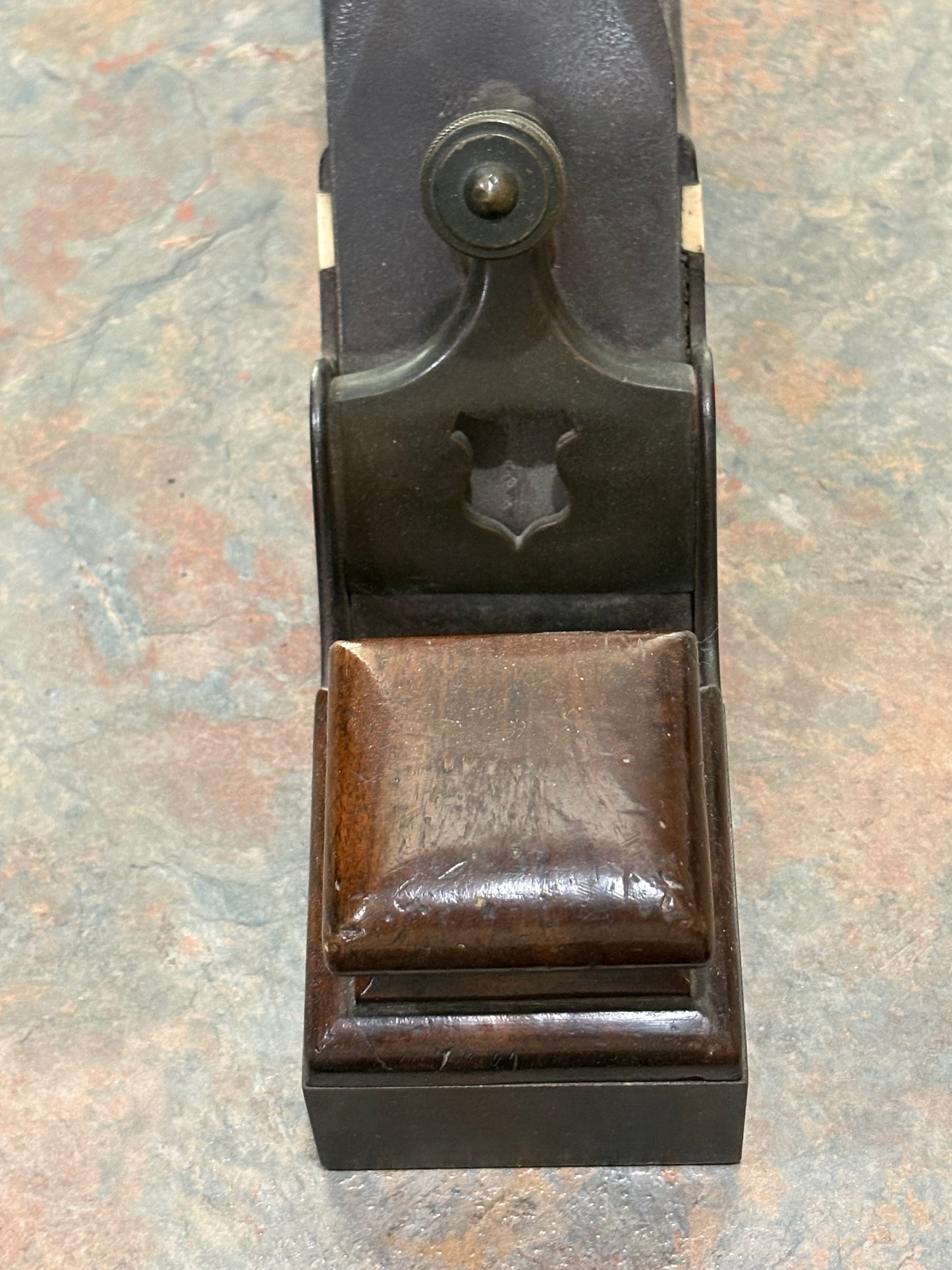 ANTIQUE MONSTER 13 1/2" INFILL PLANE WITH IVORY INSERTS, BEAUTIFUL,L@@K!!!,7 LBS.!!