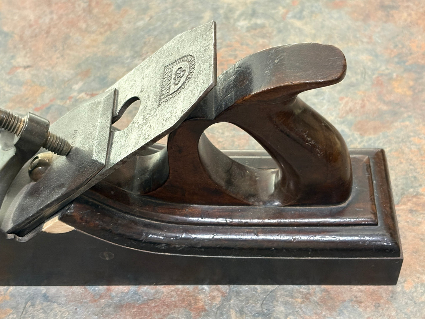 ANTIQUE MONSTER 13 1/2" INFILL PLANE WITH IVORY INSERTS, BEAUTIFUL,L@@K!!!,7 LBS.!!