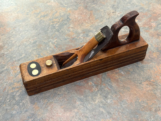 ANTIQUE MULTILAYERED LAMINATED PLANE, BOXWOOD, MAHOGANY, ROSEWOOD, EBONY, IVORY !!!!