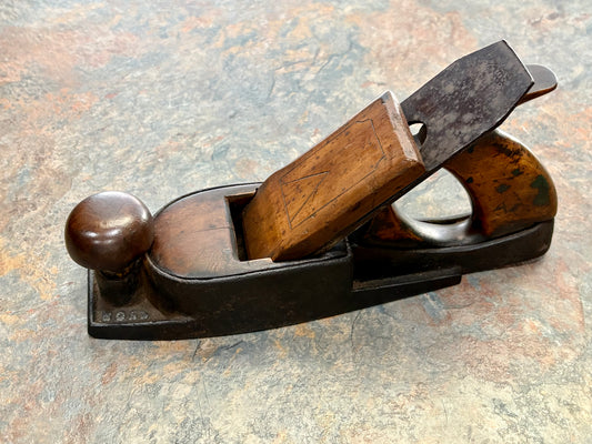 SANDUSKY MORRIS PATENT WAFFLE BOTTOM SMOOTH PLANE, PATENTED, EXCELLENT