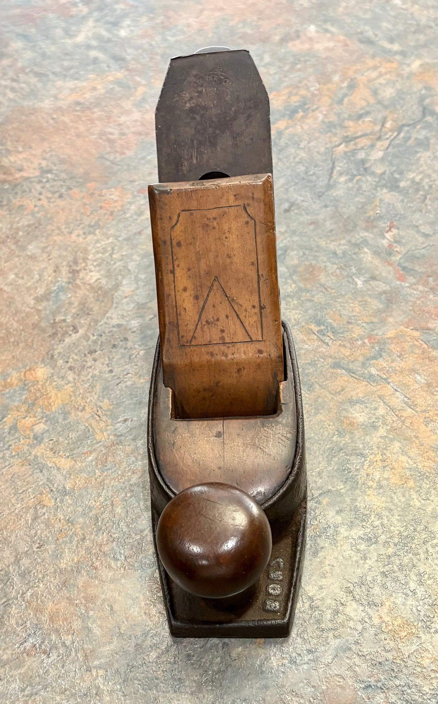 SANDUSKY MORRIS PATENT WAFFLE BOTTOM SMOOTH PLANE, PATENTED, EXCELLENT