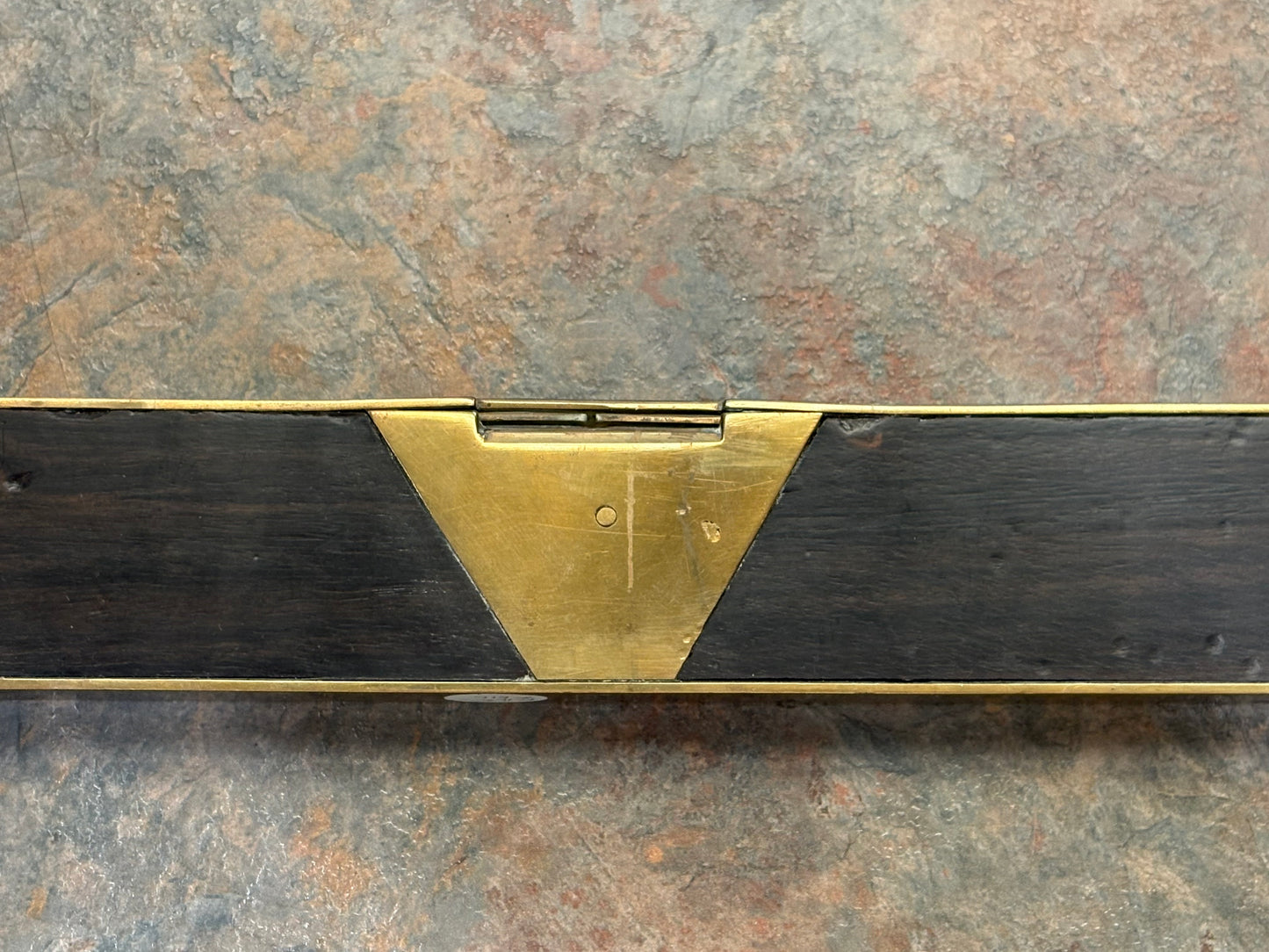 ANTIQUE GUNMETAL & EBONY 16" LEVEL, L@@K !!!, CRAFTSMAN MADE.