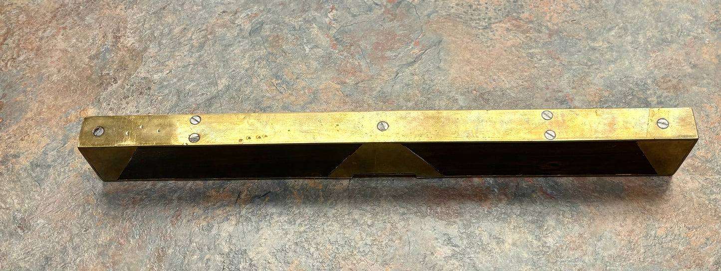 ANTIQUE GUNMETAL & EBONY 16" LEVEL, L@@K !!!, CRAFTSMAN MADE.