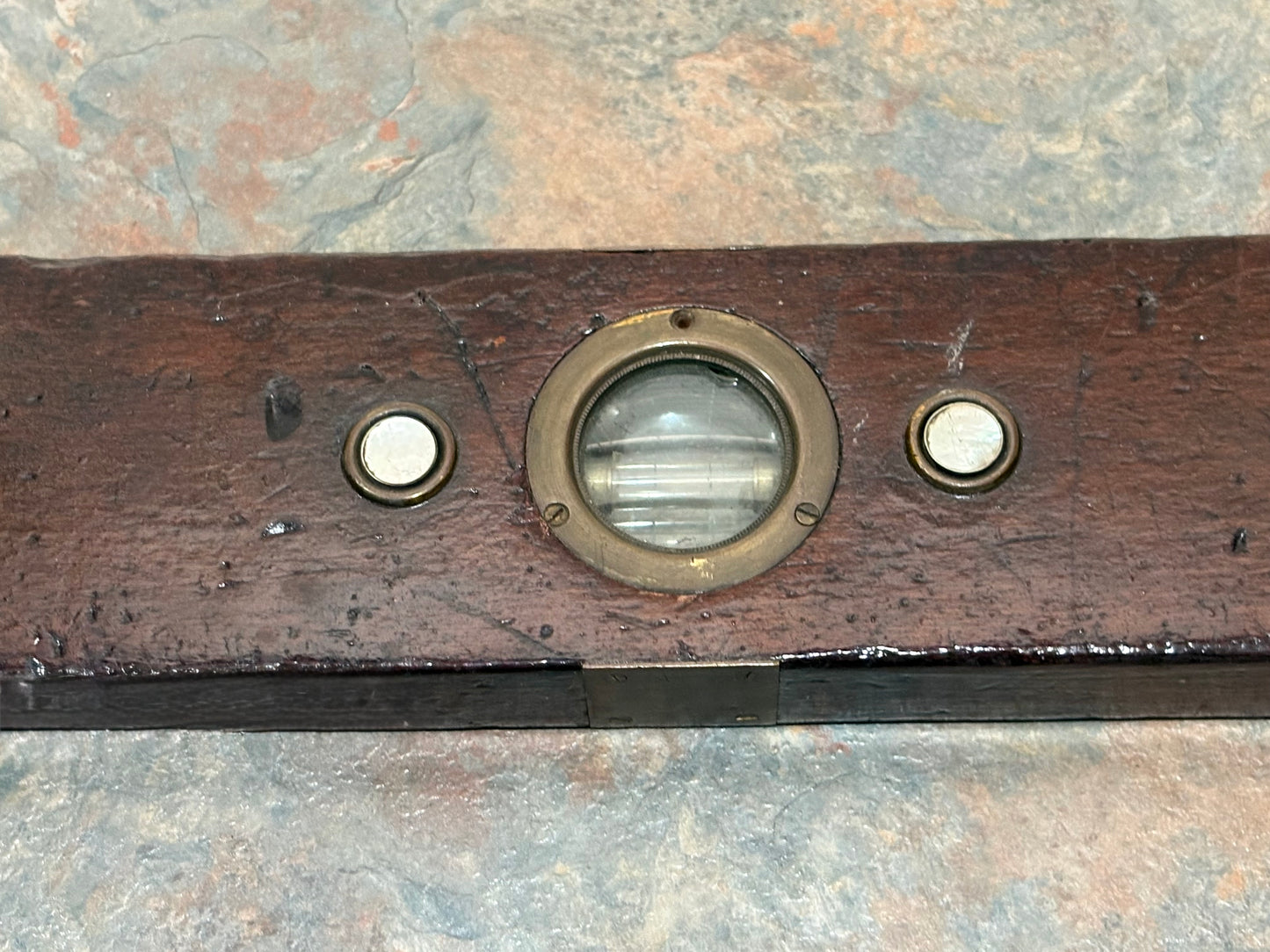 ANTIQUE UNIVERSAL LEVEL & TOOL CO., FRANK INCLINOMETER, PAT. AUG. 27, 1912, LIGHTED LEVEL