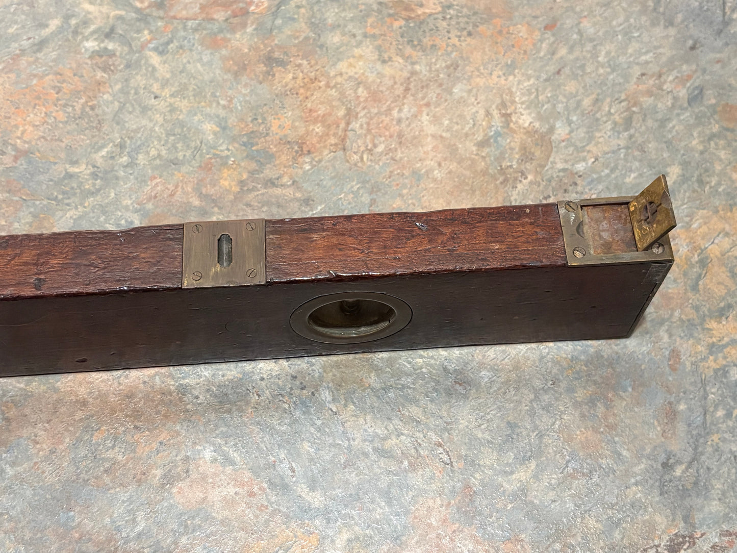 ANTIQUE UNIVERSAL LEVEL & TOOL CO., FRANK INCLINOMETER, PAT. AUG. 27, 1912, LIGHTED LEVEL