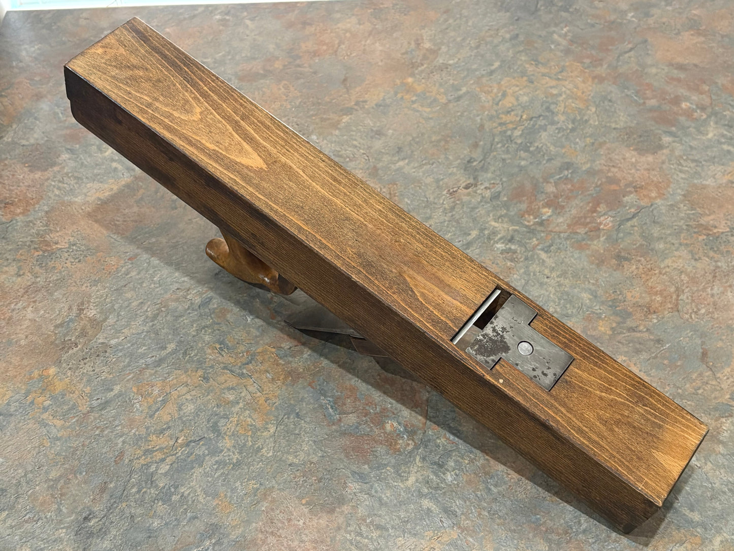 ANTIQUE C.J. SPENCER PATENTED JOINTER PLANE, PAT. MAY 6, 1873, THROAT INSERT