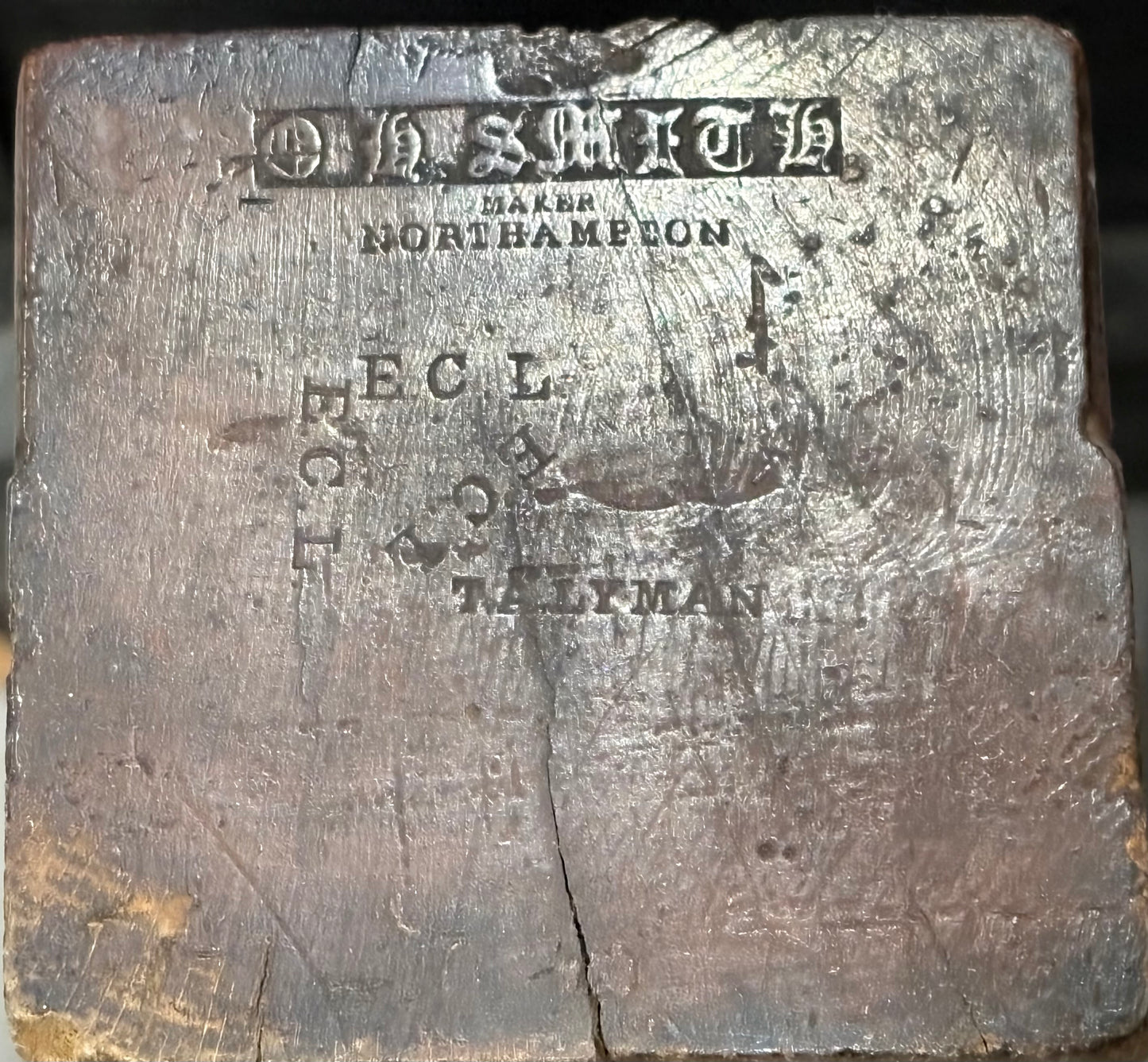 ANTIQUE O.H. SMITH, NORTHAMPTON, MA., JOINTER PLANE, RATED 5 *****, 26"