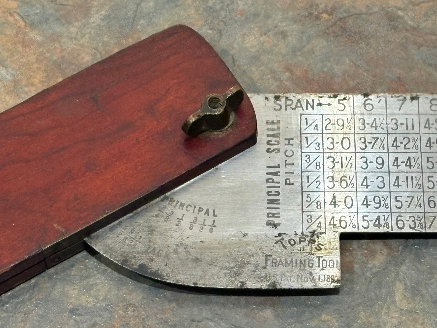 ANTIQUE TOPP'S FRAMING TOOL, PATENTED NOV. 1,  1892