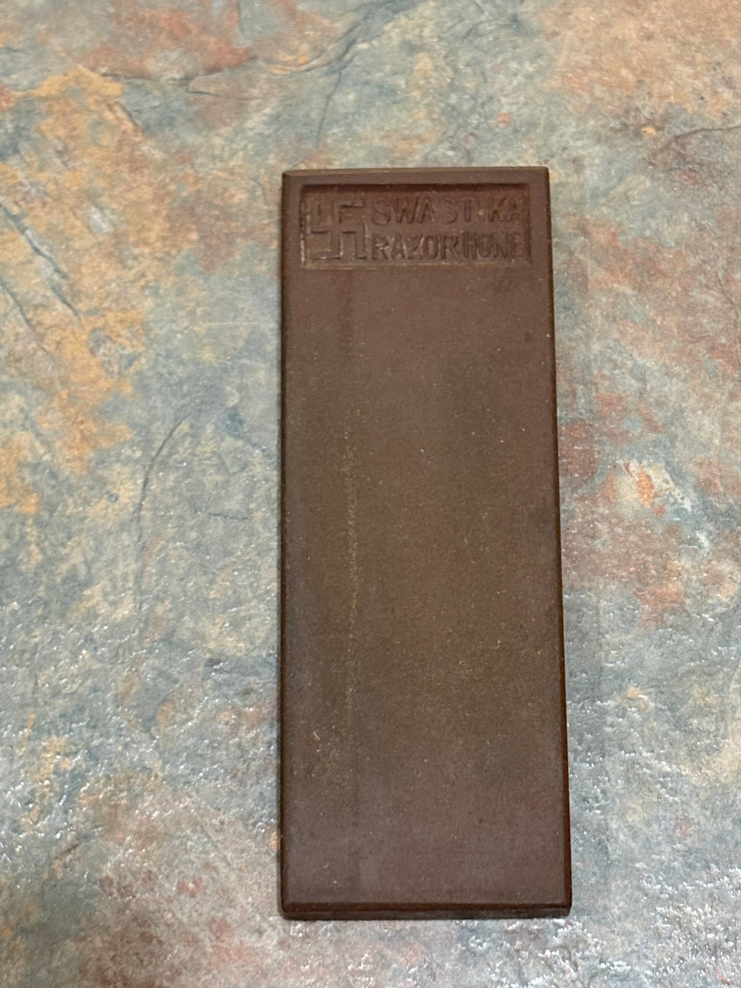 THE SWASTIKA RAZOR HONE IN ORIGINAL SLEEVE W/ INSTRUCTIONS, UNSUSED, RARE!!!!!