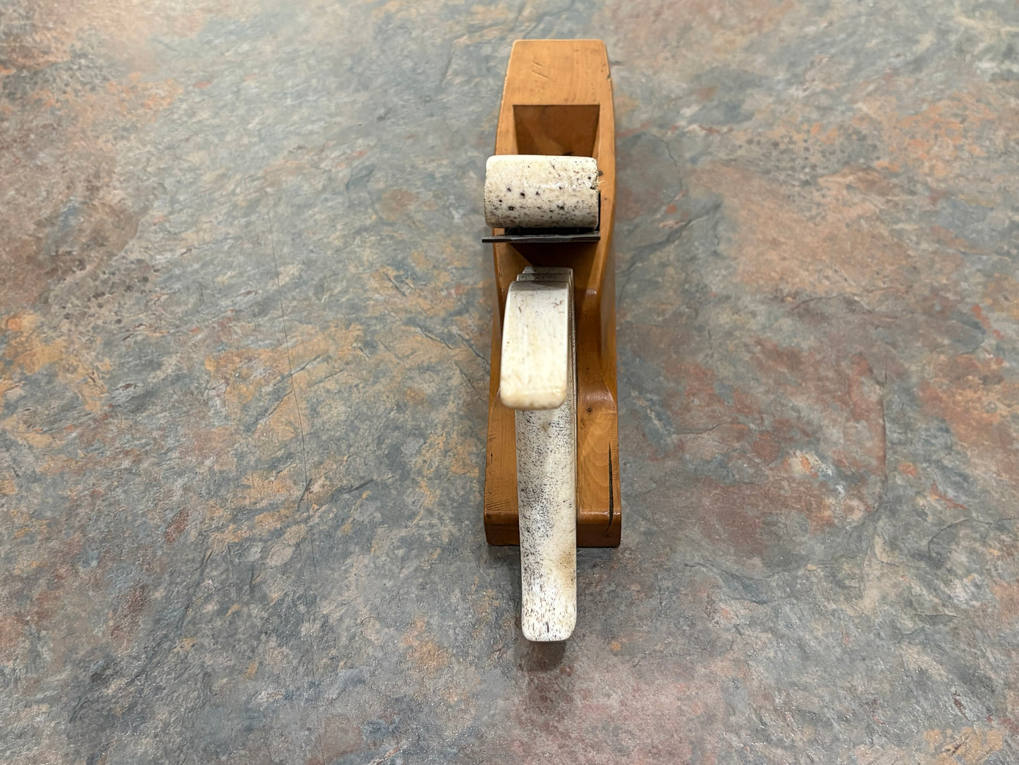 SPECTACULAR ANTIQUE BOXWOOD & WHALEBONE SMOOTH PLANE, 1 OF A KIND, L@@K!!!