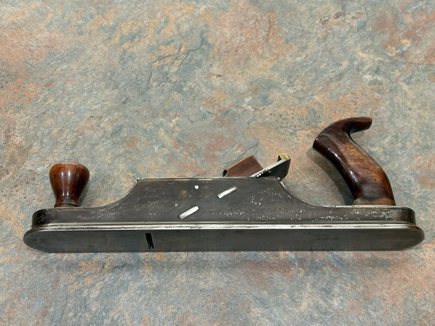 AMAZING ANTIQUE GERMAN OR ALSATIAN JACK PLANE, ROSEWOOD, IVORY, DAVID RUSSELL COLLECTION