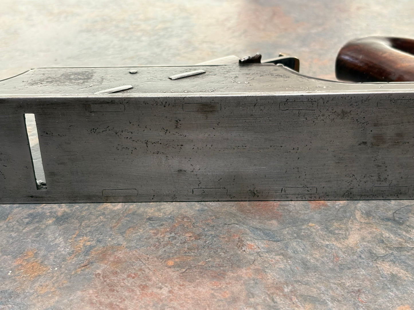 AMAZING ANTIQUE GERMAN OR ALSATIAN JACK PLANE, ROSEWOOD, IVORY, DAVID RUSSELL COLLECTION