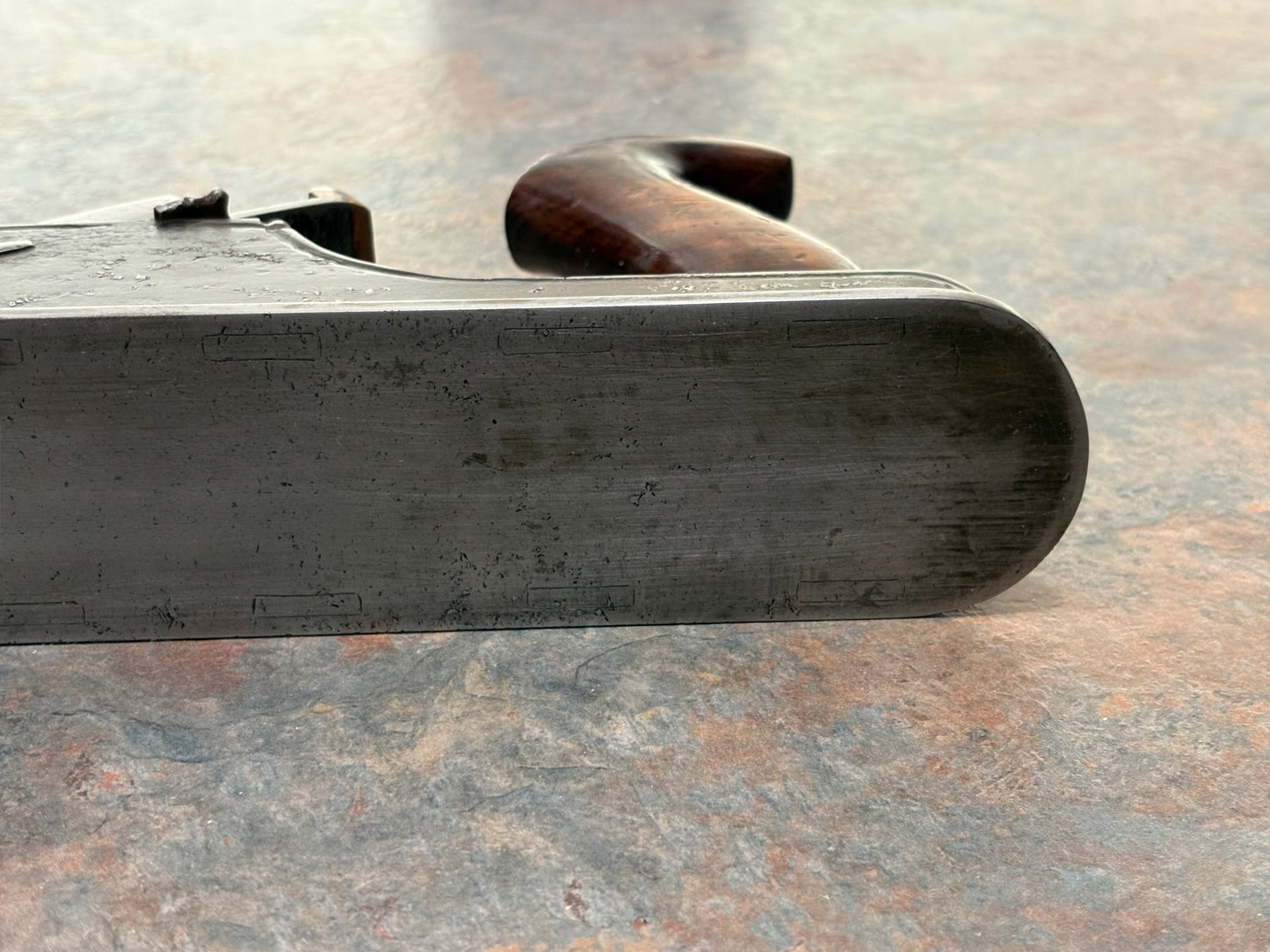 AMAZING ANTIQUE GERMAN OR ALSATIAN JACK PLANE, ROSEWOOD, IVORY, DAVID RUSSELL COLLECTION