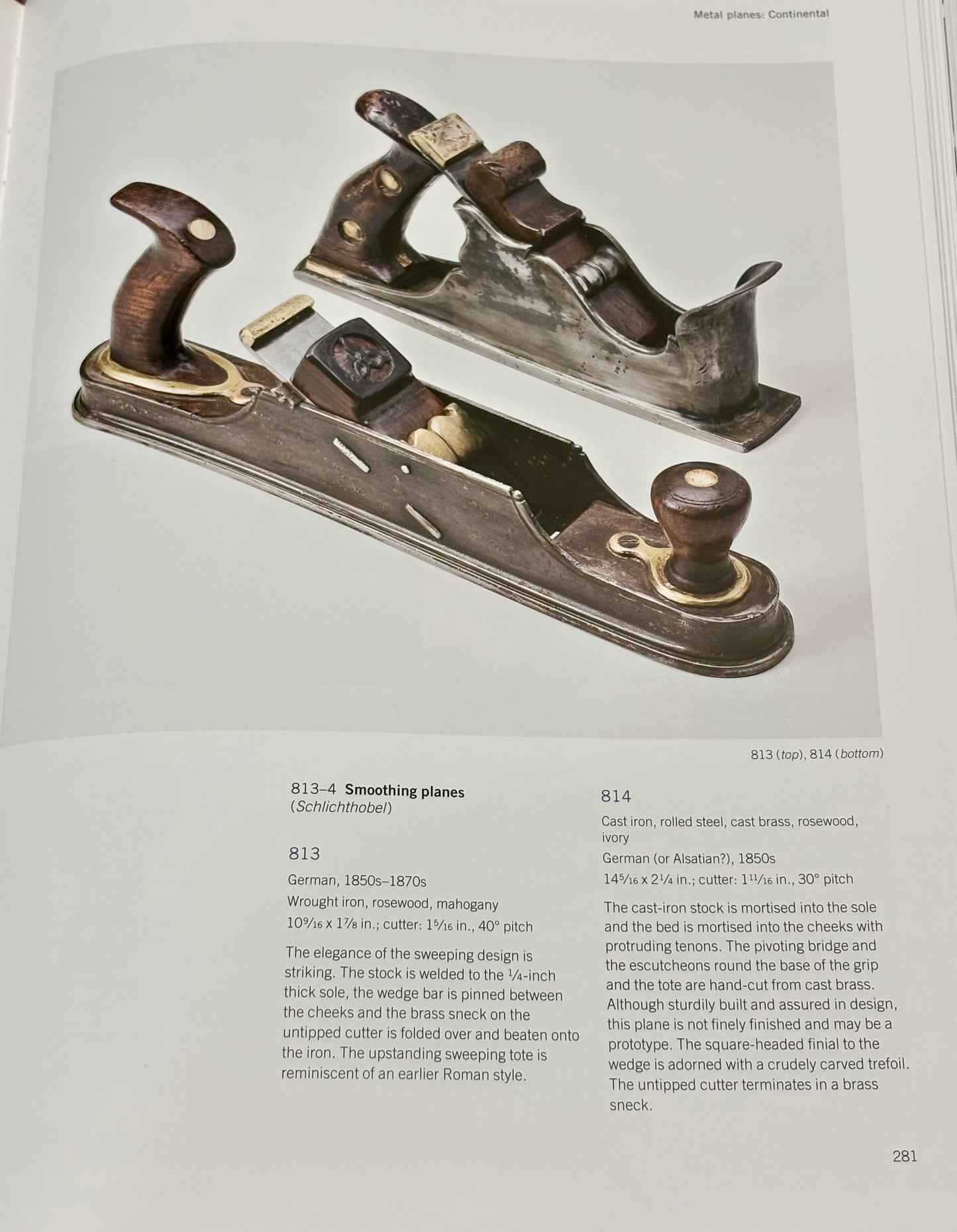 AMAZING ANTIQUE GERMAN OR ALSATIAN JACK PLANE, ROSEWOOD, IVORY, DAVID RUSSELL COLLECTION