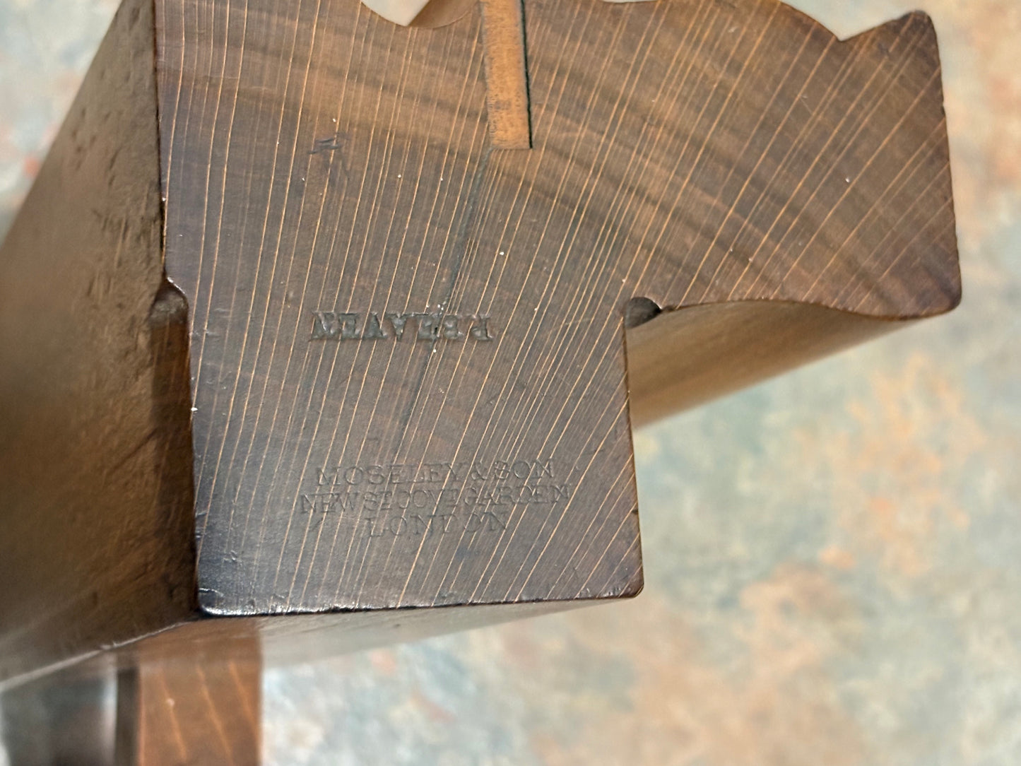 MOSELEY & SON MONSTER 4 1/8" WIDE MOULDING PLANE, NEAR MINT !!!