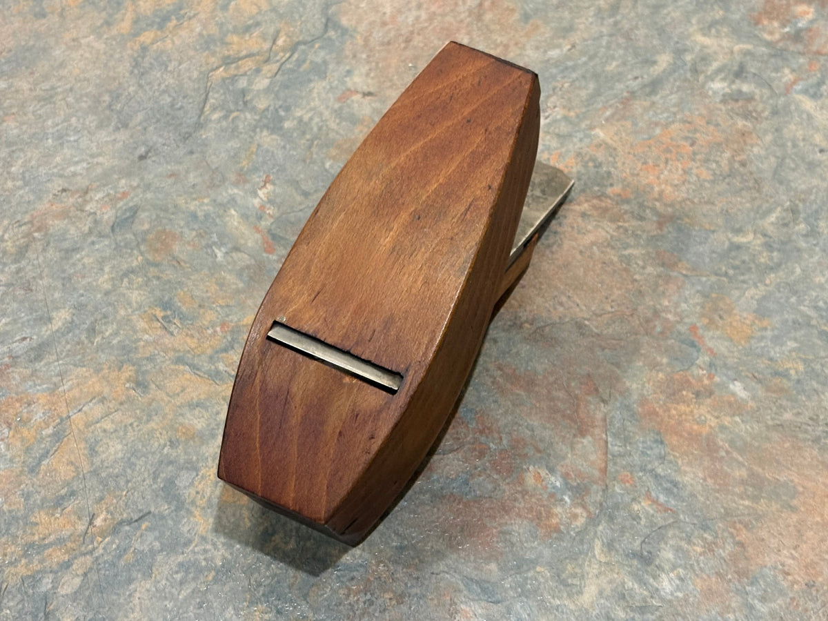 W.J. DEMOTTS, N.Y., E. DANBERRY, N.J., DUAL MARKED COMPASS MOULDING PLANE, 5*****