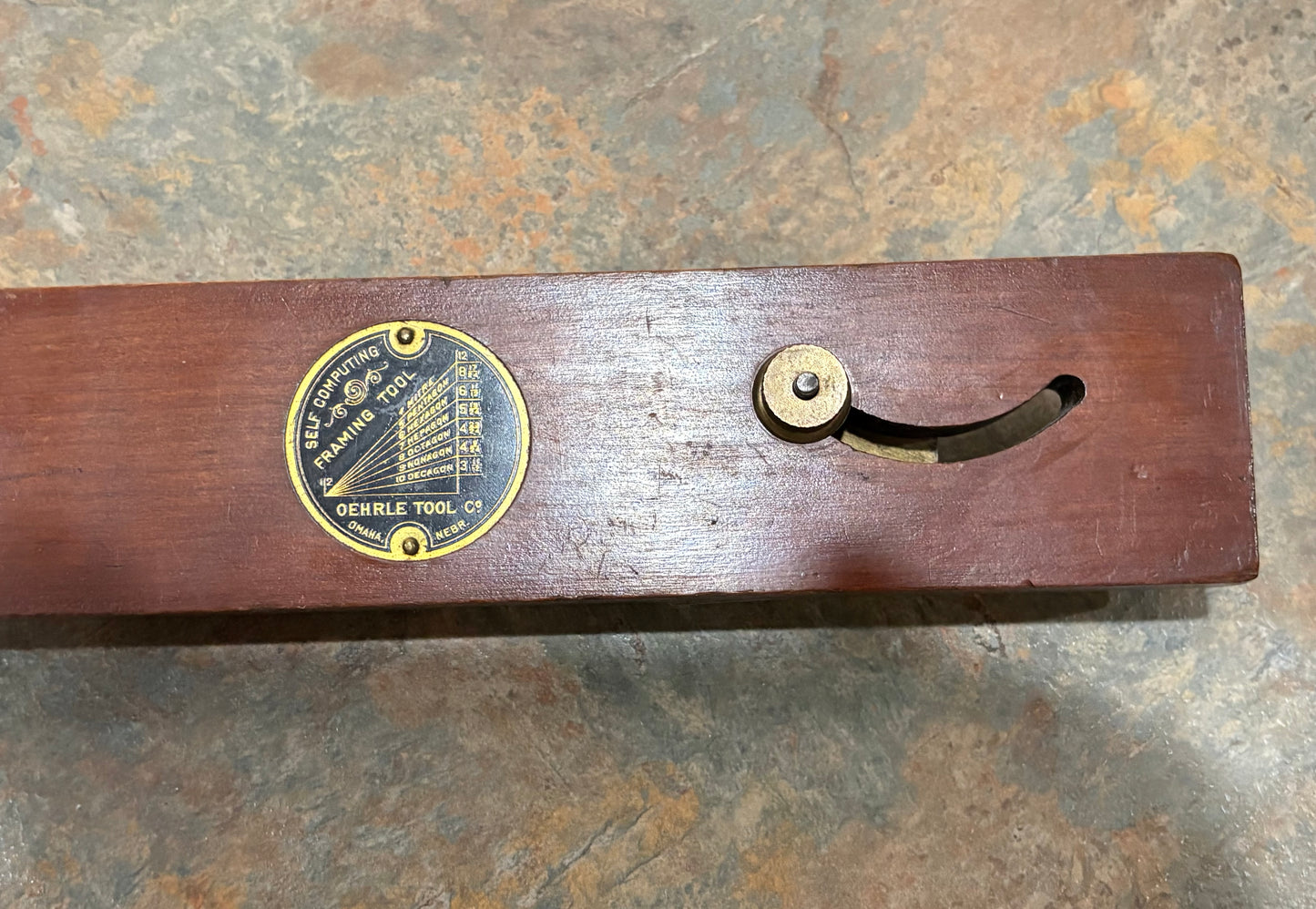 ANTIQUE OEHRLE LEVEL CO., 27" SELF COMPUTING FRAMING LEVEL & SQUARE, L@@K !!!