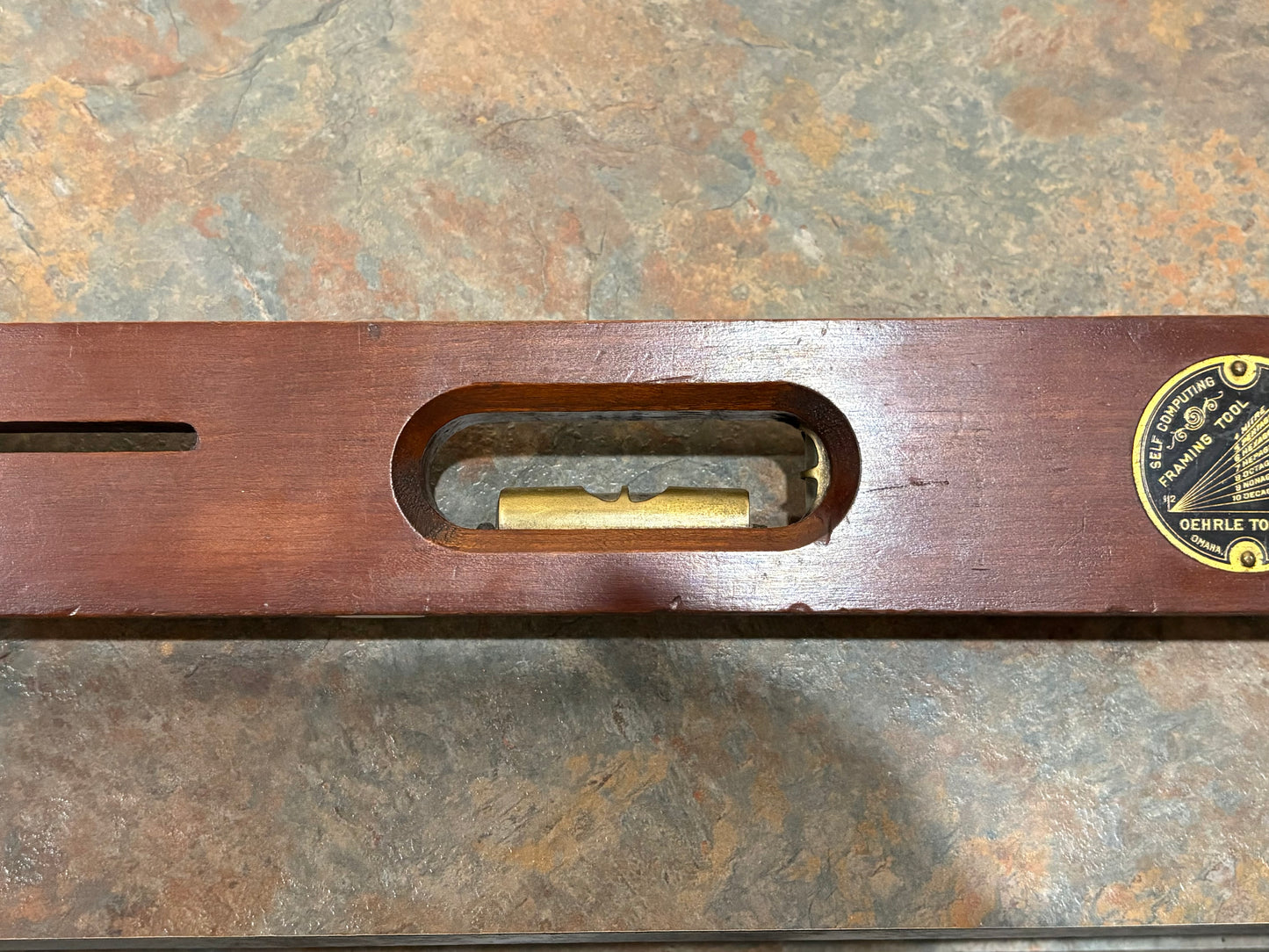ANTIQUE OEHRLE LEVEL CO., 27" SELF COMPUTING FRAMING LEVEL & SQUARE, L@@K !!!