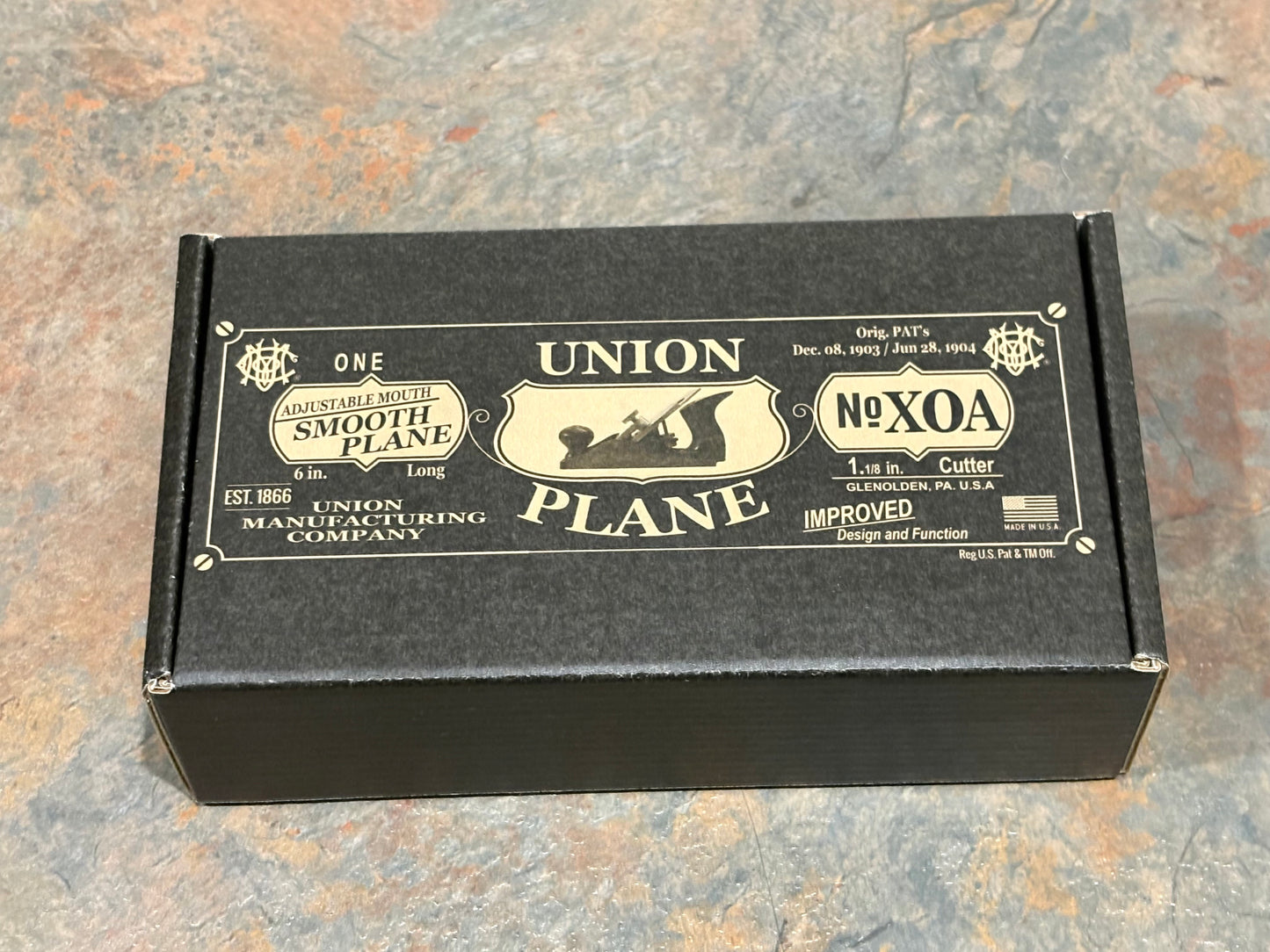 AMAZING UNION MFG. CO. NO. XOA # 1 SIZE SMOOTH PLANE, 1 OF ONLY 100 FIRSTS MADE !!!