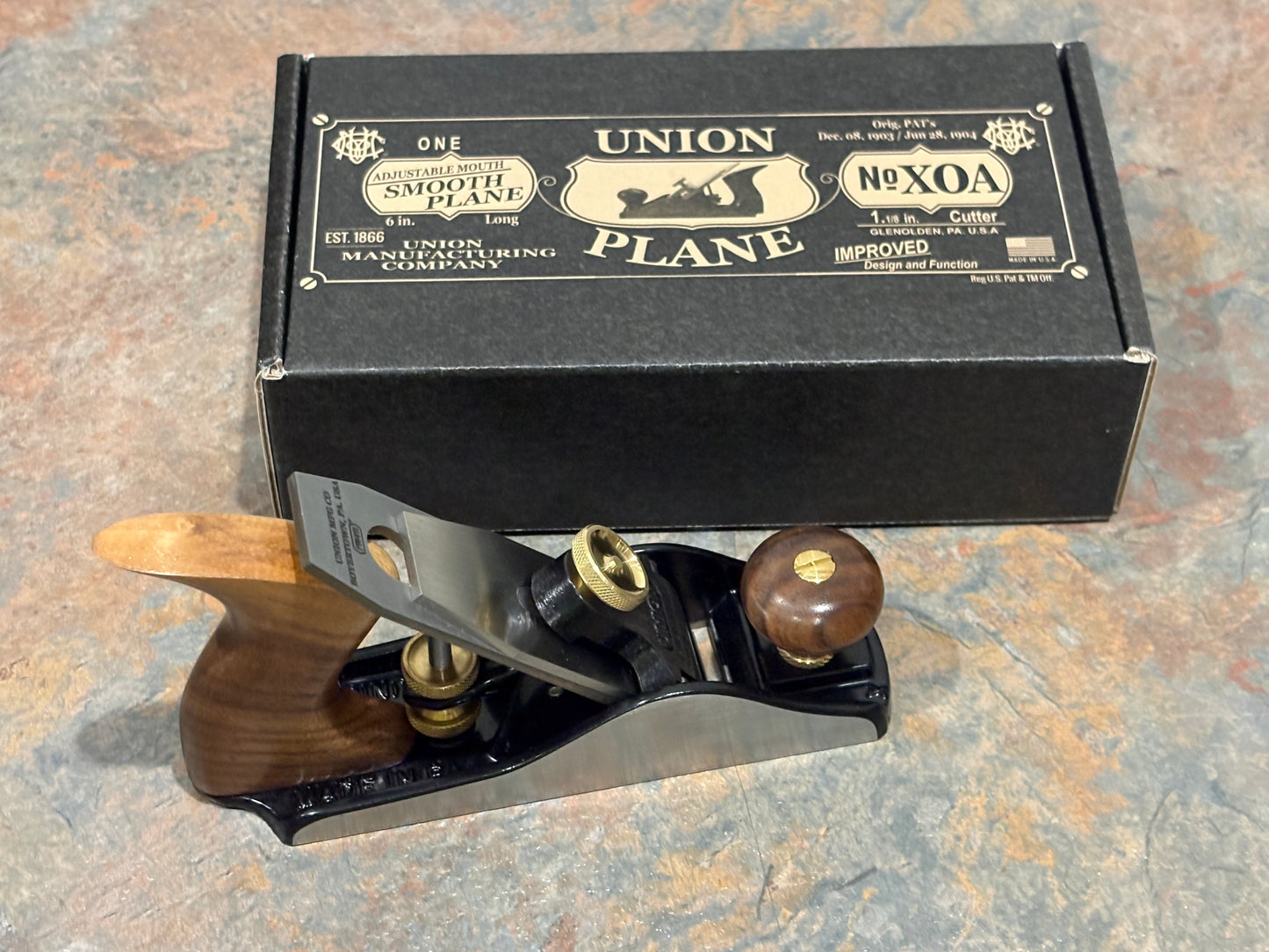 AMAZING UNION MFG. CO. NO. XOA # 1 SIZE SMOOTH PLANE, 1 OF ONLY 100 FIRSTS MADE !!!