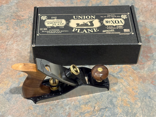 AMAZING UNION MFG. CO. NO. XOA # 1 SIZE SMOOTH PLANE, 1 OF ONLY 100 FIRSTS MADE !!!