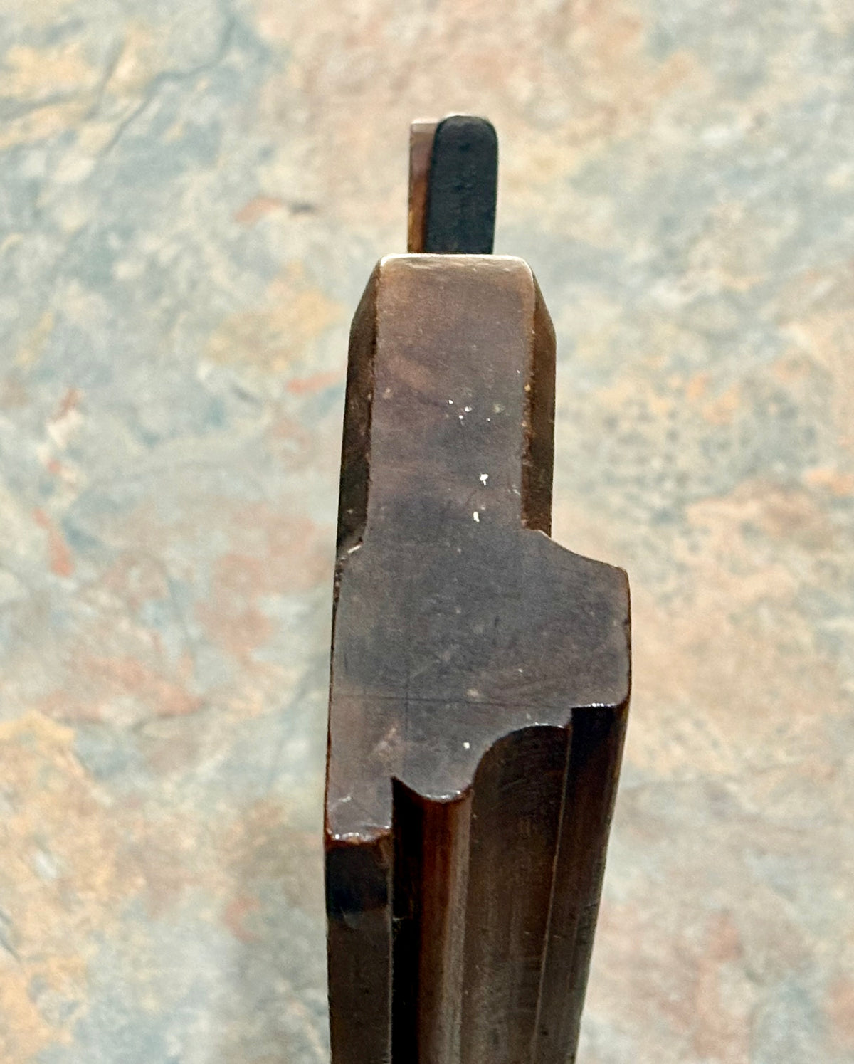 BEAUTIFUL H. WETHEREL 18TH C. 10" BIRCH COMPLEX MOULDING PLANE,1779-1795
