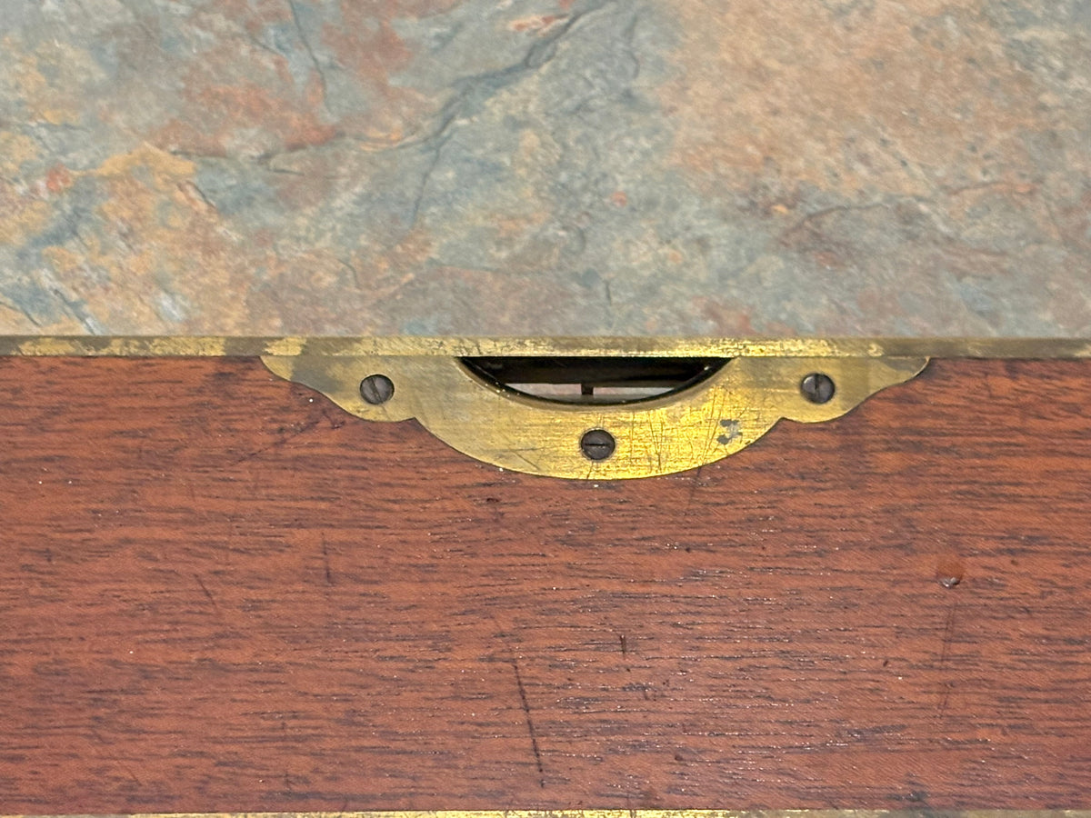 ANTIQUE STRATTON BROS. 26" BRASS BOUND ROSEWOOD LEVEL WITH LABEL, NEAR MINT!, NO.1