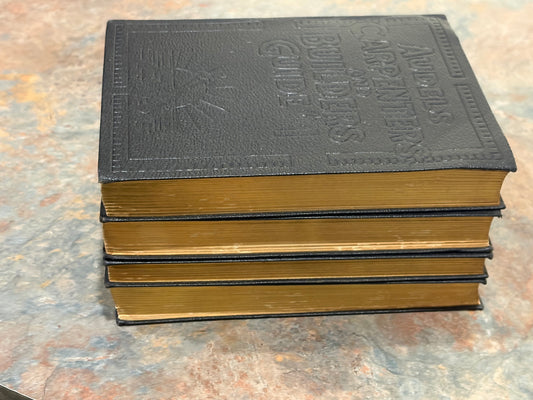 ANTIQUE AUDELS CARPENTERS AND BUILDERS GUIDE VOL 1-4, GOLD GUILD EDGES, 1923